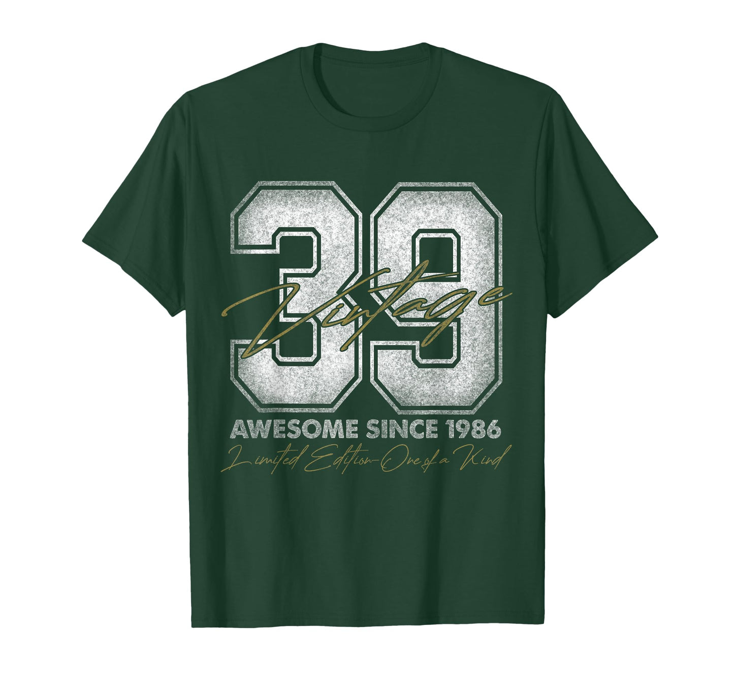 39 Year Old Gifts Vintage 1986 Limited Edition 39th Birthday T-Shirt