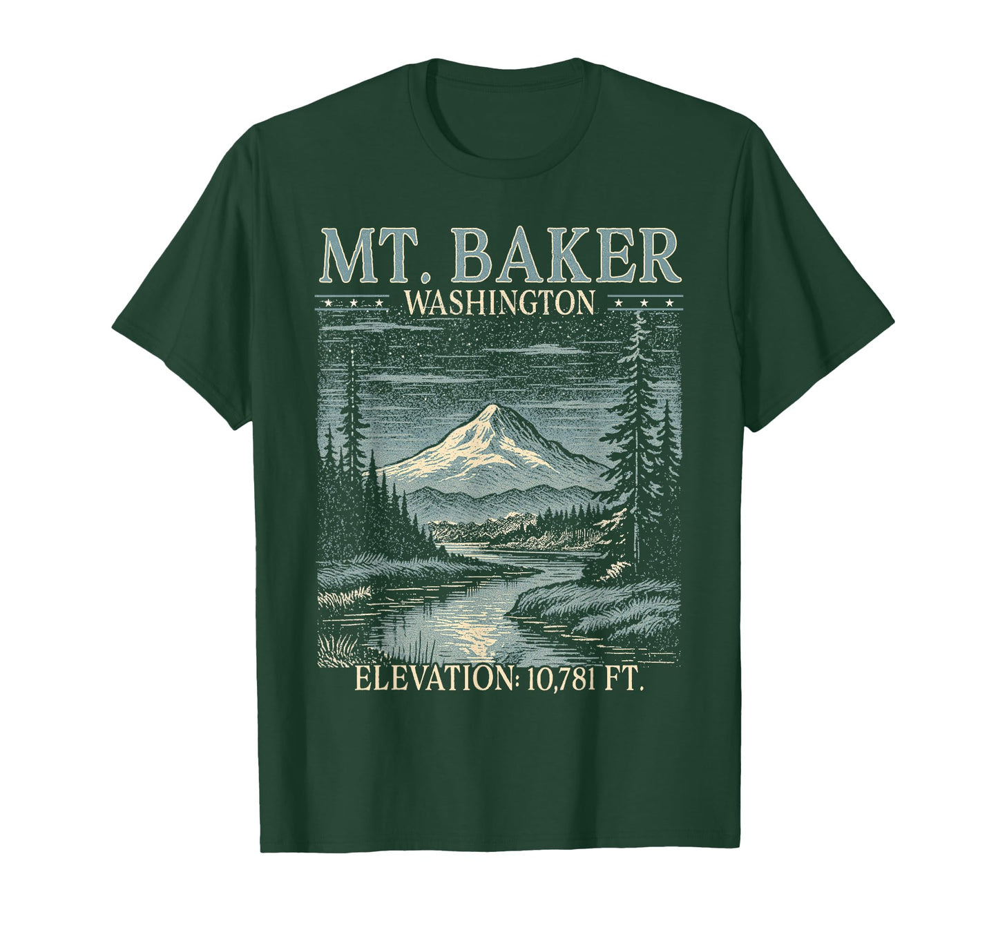 Mt. Baker Washington Traveling Nature Lover Exploring T-Shirt
