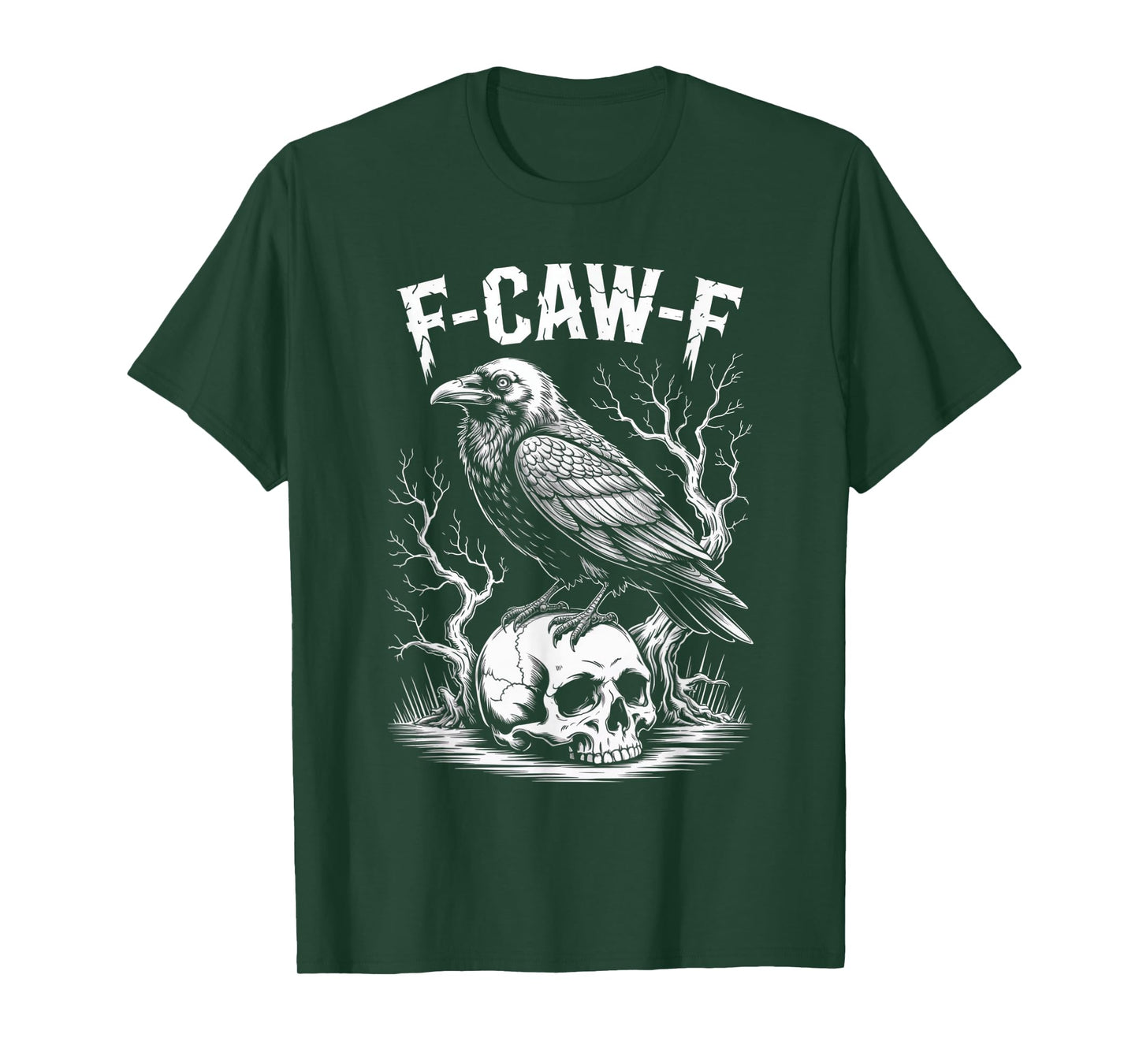 Black Crow, F-Caw-F Funny Black Bird Funny F CAW F Crow T-Shirt