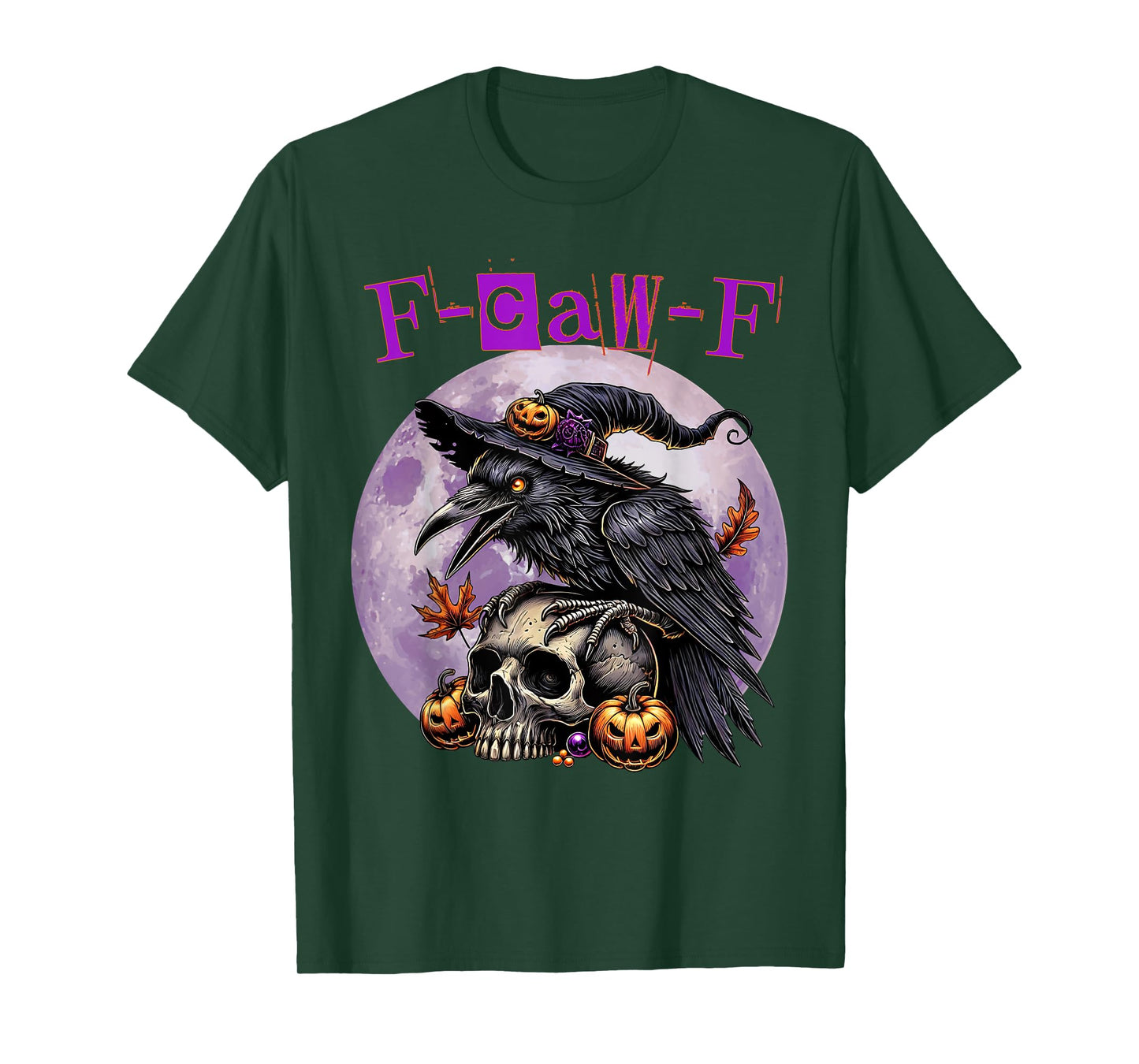Black Crow, F-Caw-F Funny Black Bird Halloween T-Shirt