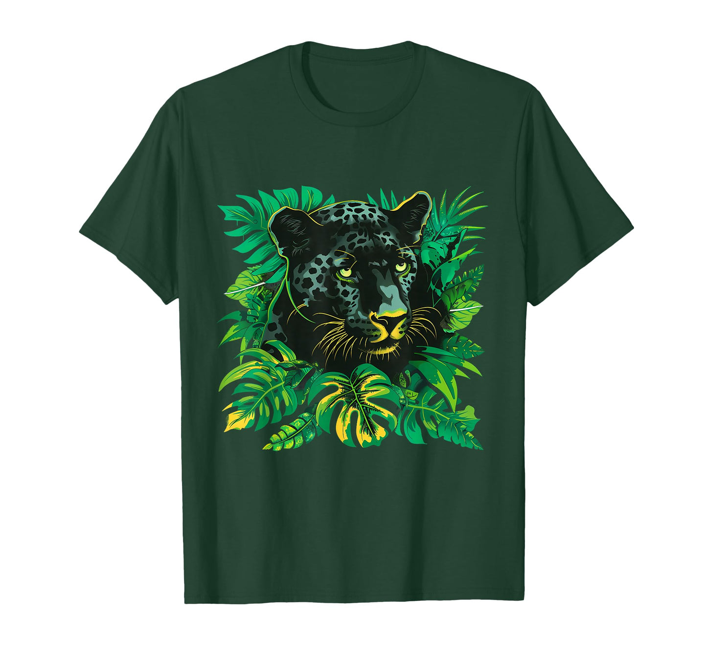 Panther Drawing Animal Art Portrait Nature Panther Lover T-Shirt