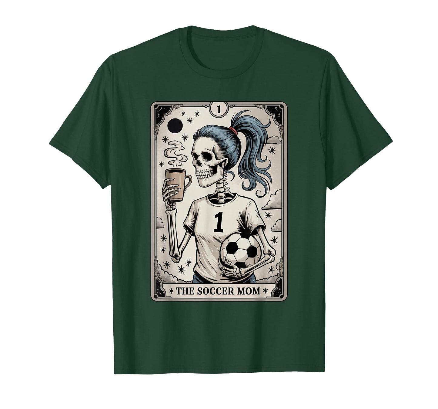 Soccer Mom Tarot Card, Vintage Halloween Soccer Mama T-Shirt