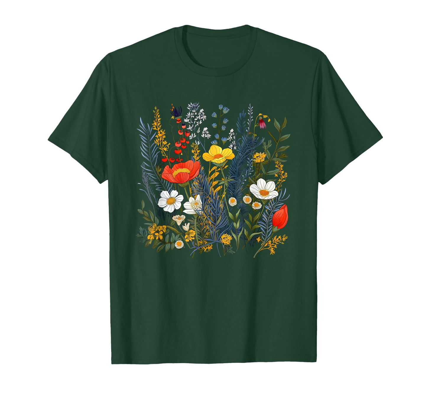 Summery colorful wild Flower for Flowers and Herbs Lovers T-Shirt
