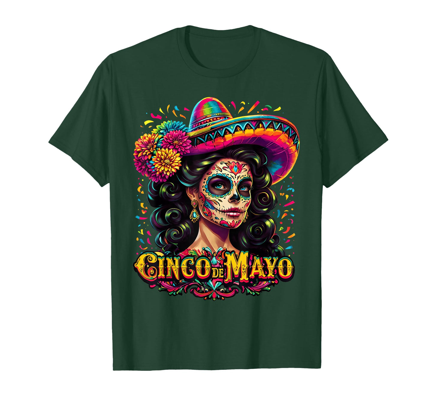 Cinco De Mayo Mexican Fiesta 5 De Mayo Women Girl Sombrero T-Shirt