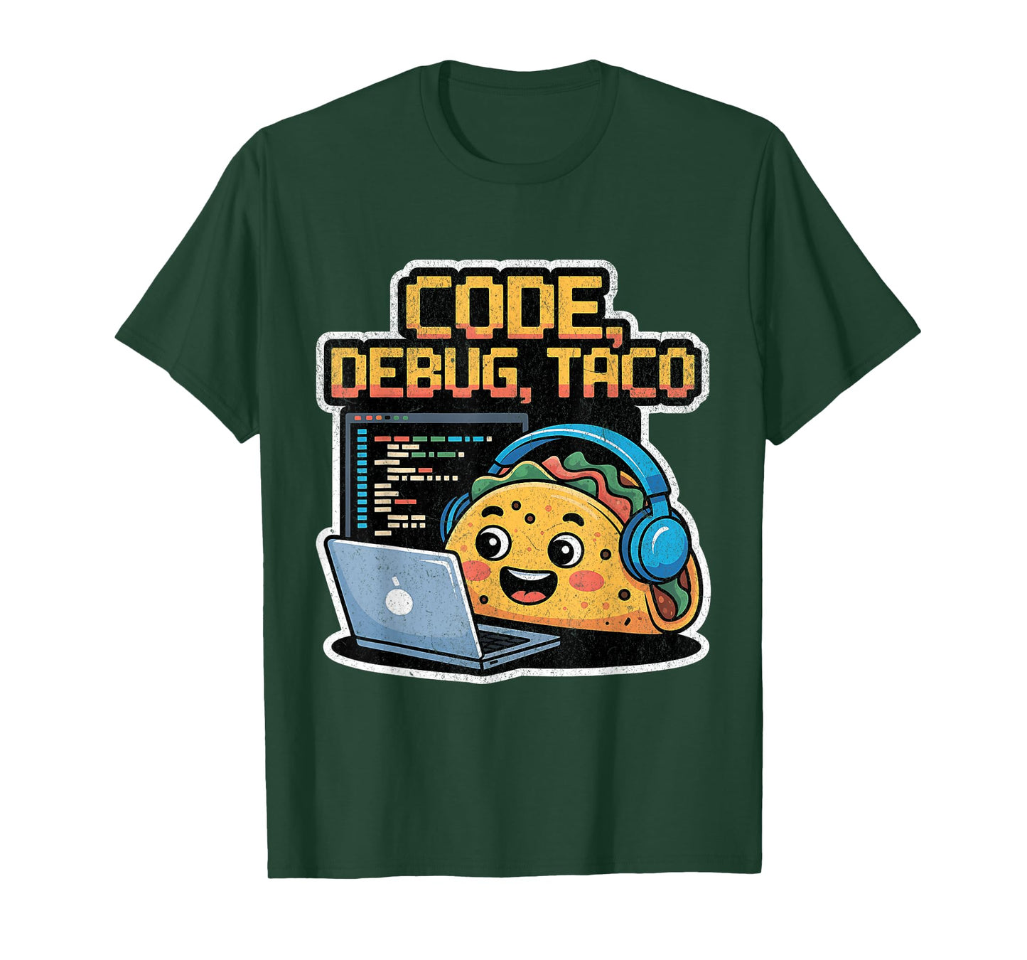 Code, Debug, Taco – Taco Programmer Design for National Taco T-Shirt