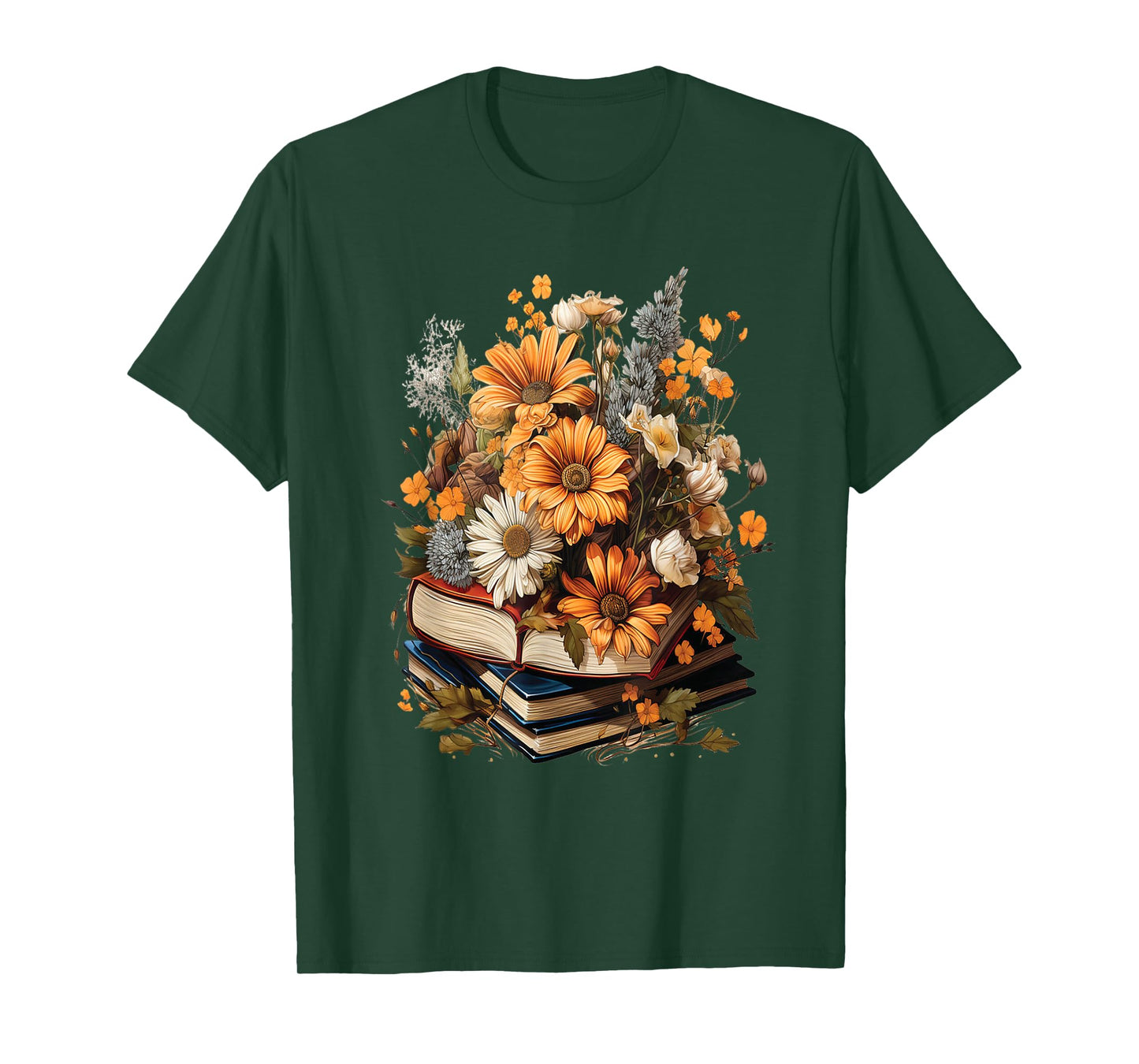 Floral Cute Graphic: Women's Vintage Wildflower Design T-Shirt