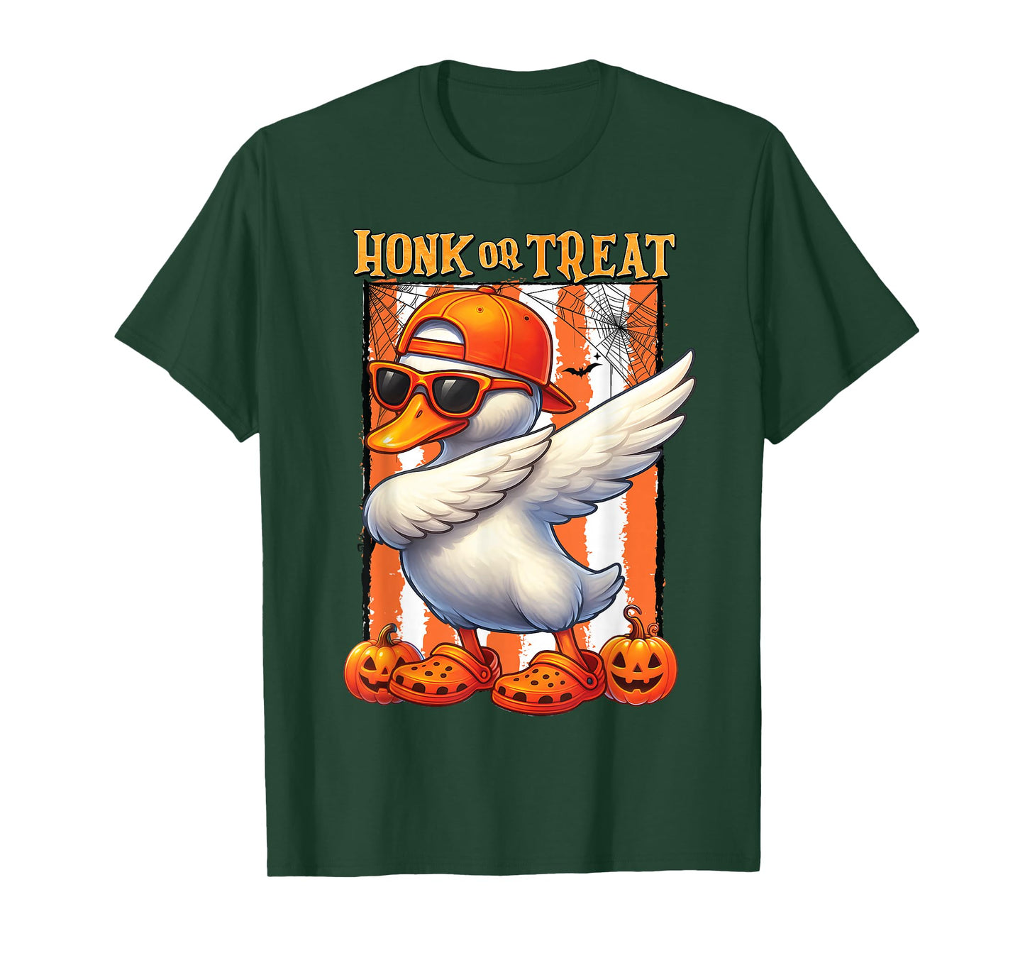 Honk Or Treat Funny Spooky Goose Halloween Costume Kids Boys T-Shirt