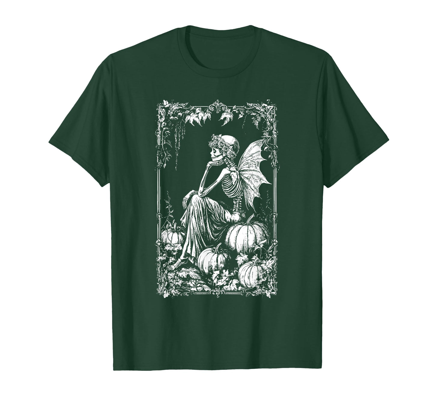 Emo Grunge Gothic Fairy Pumpkins Mystical Fairycore T-Shirt