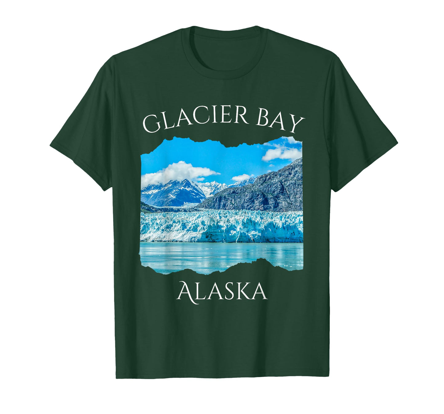 Alaska Souvenir of Glacier Bay Iconic Alaskan Landscape Ice T-Shirt