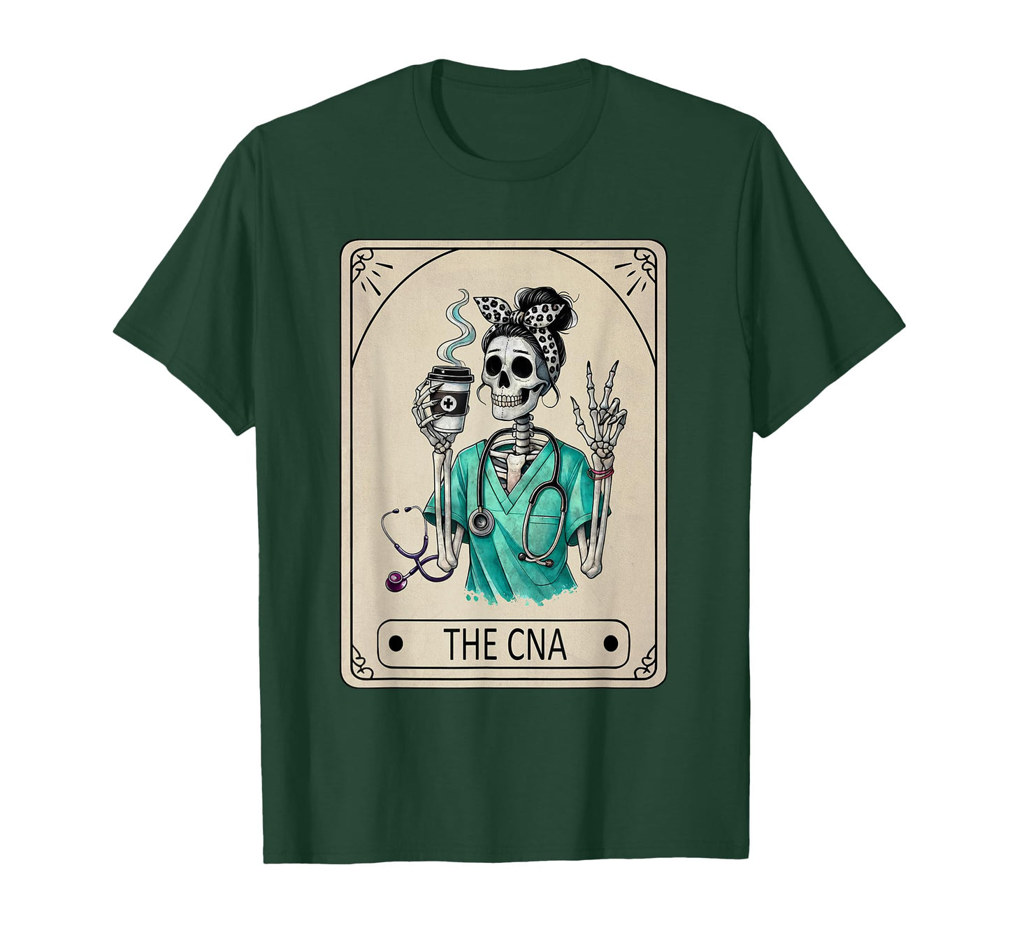 Certified Nurse Assistant Skeleton CNA Halloween T-Shirt
