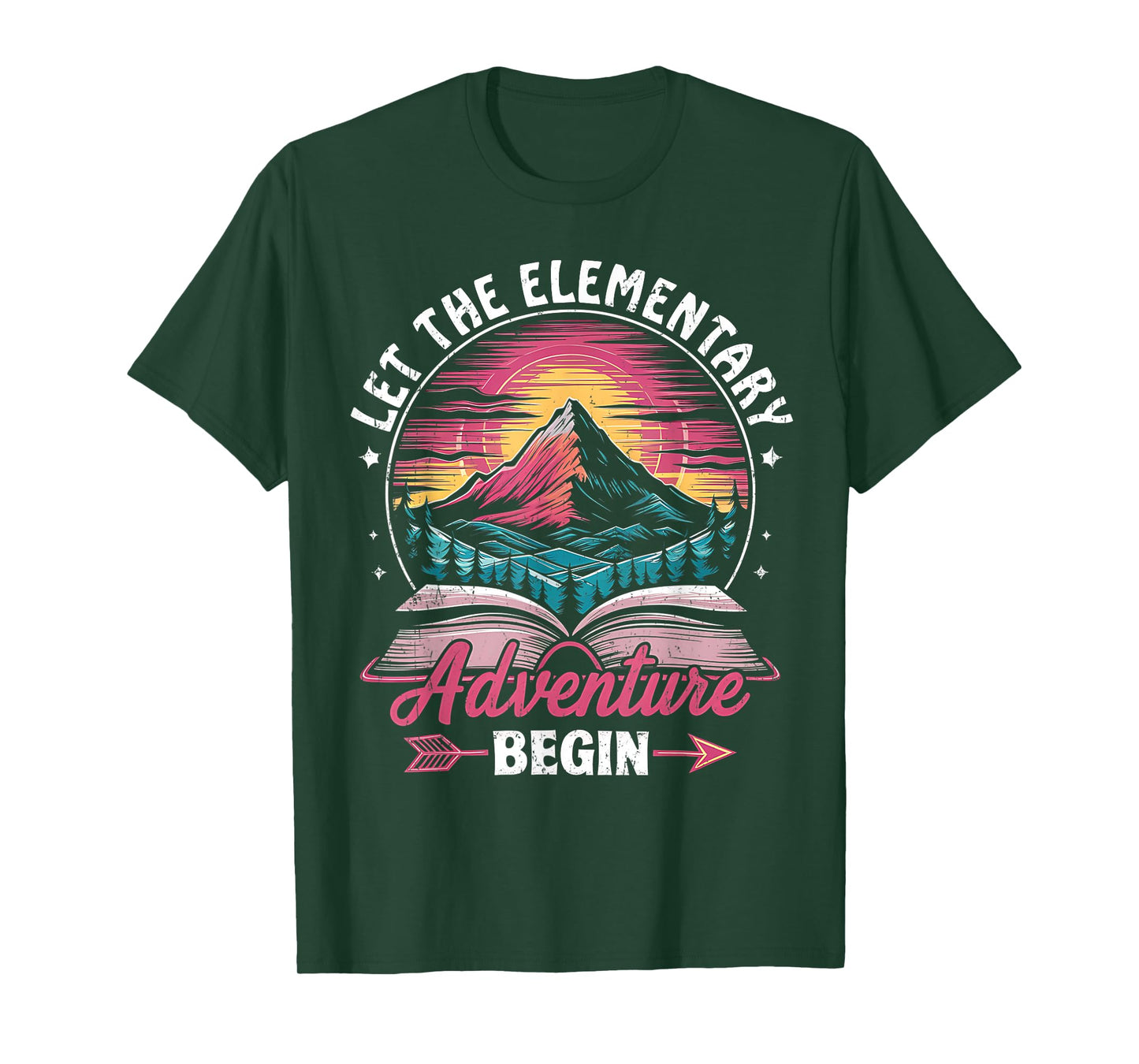 Let The Elementary Adventure Begin Teacher Back To School T-Shirt