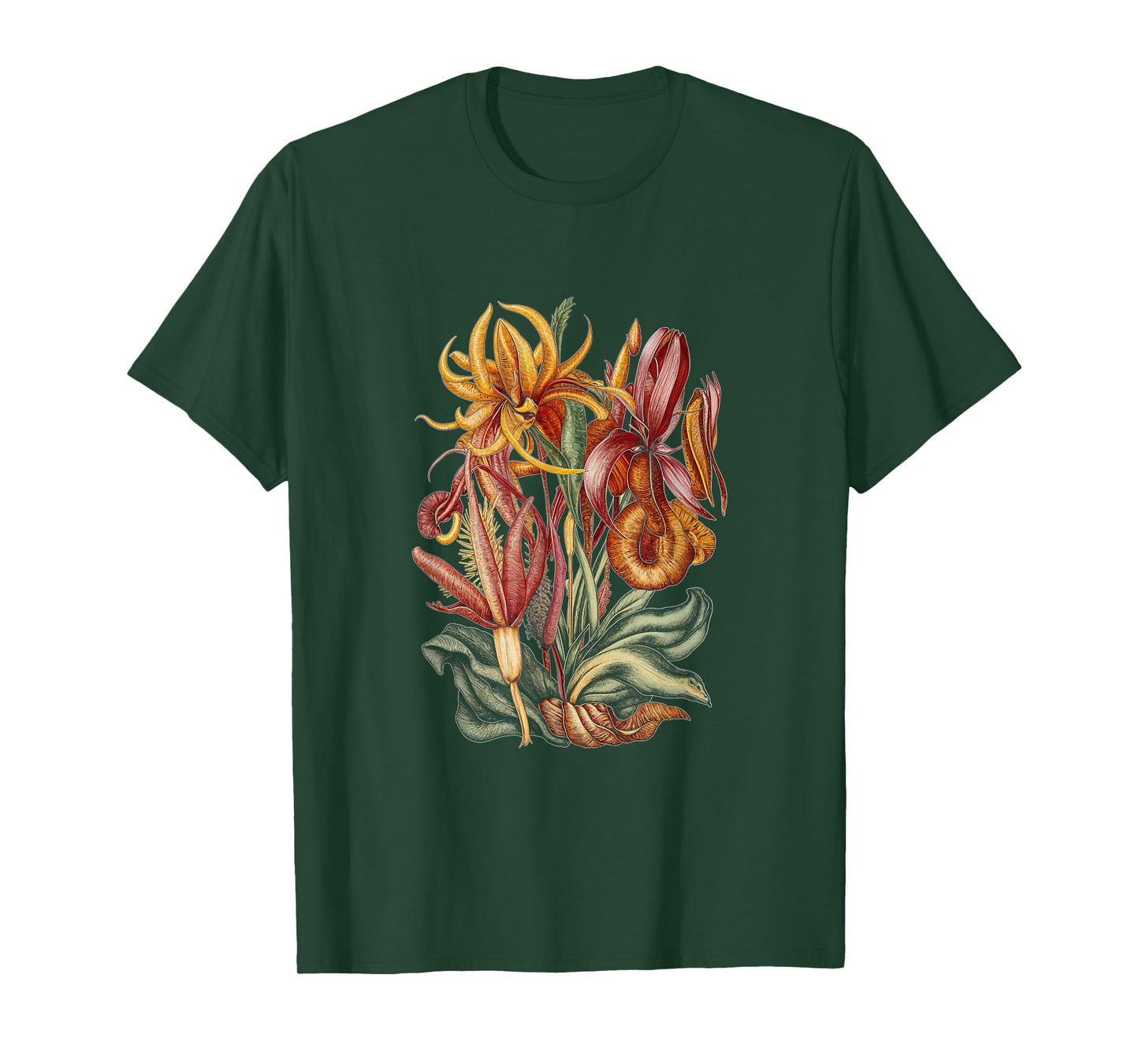 Carnivorous Plants Exotic Floral Nature Botany T-Shirt