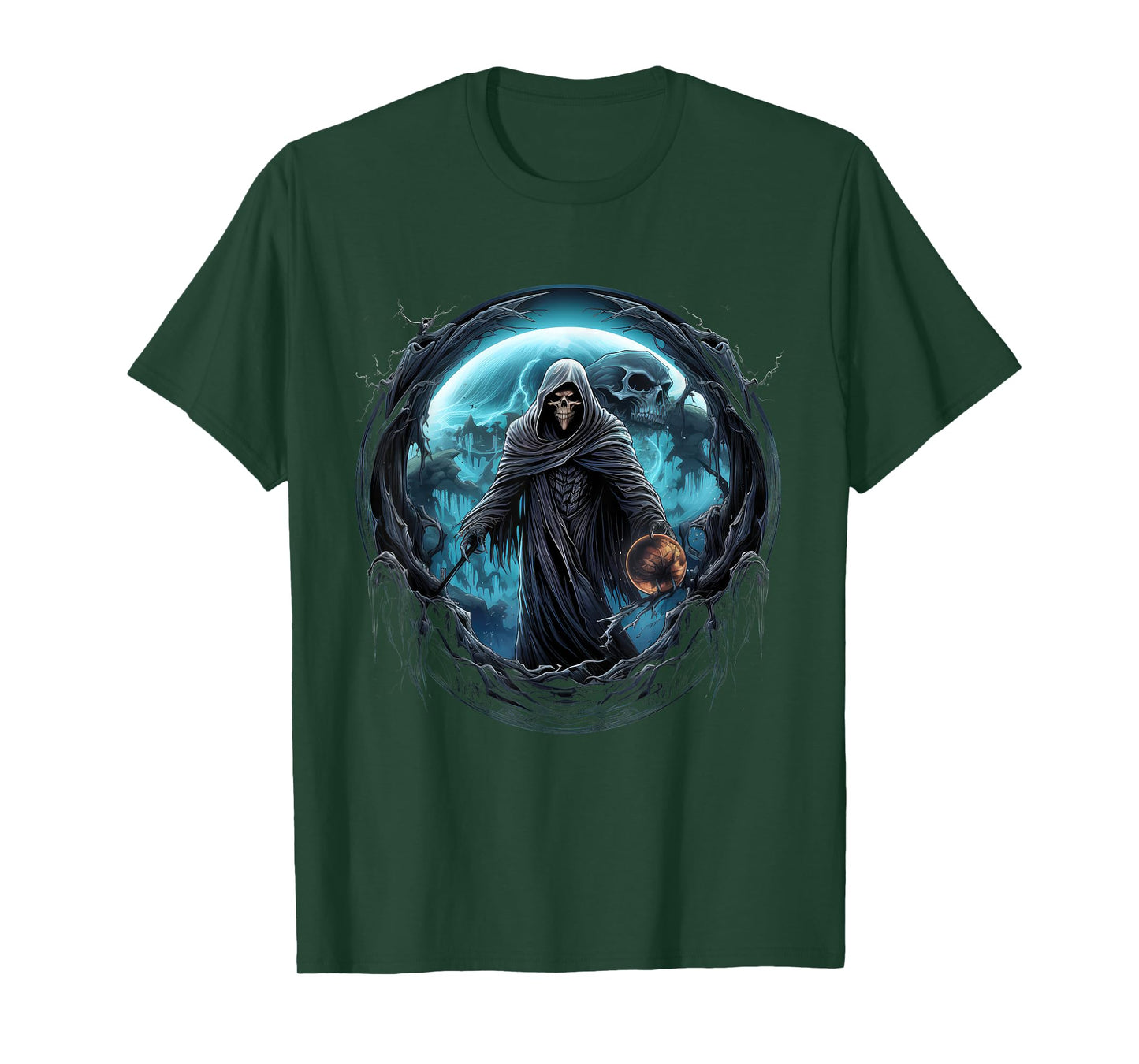 Grim Reaper and Skeleton Enthusiasts Essential Design T-Shirt