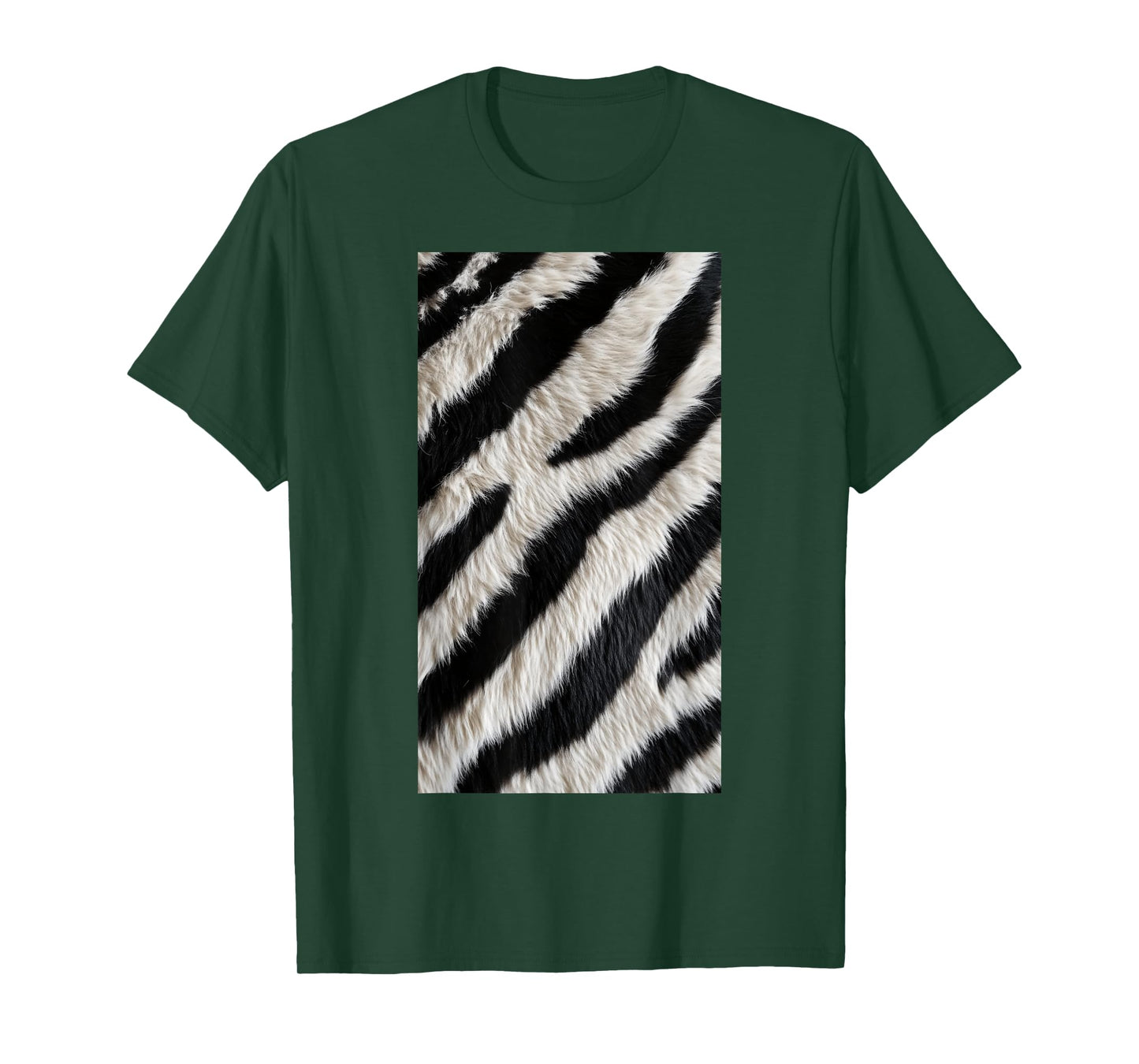 Zebra Fur Pattern Animal Wild Monochrome Patterns T-Shirt
