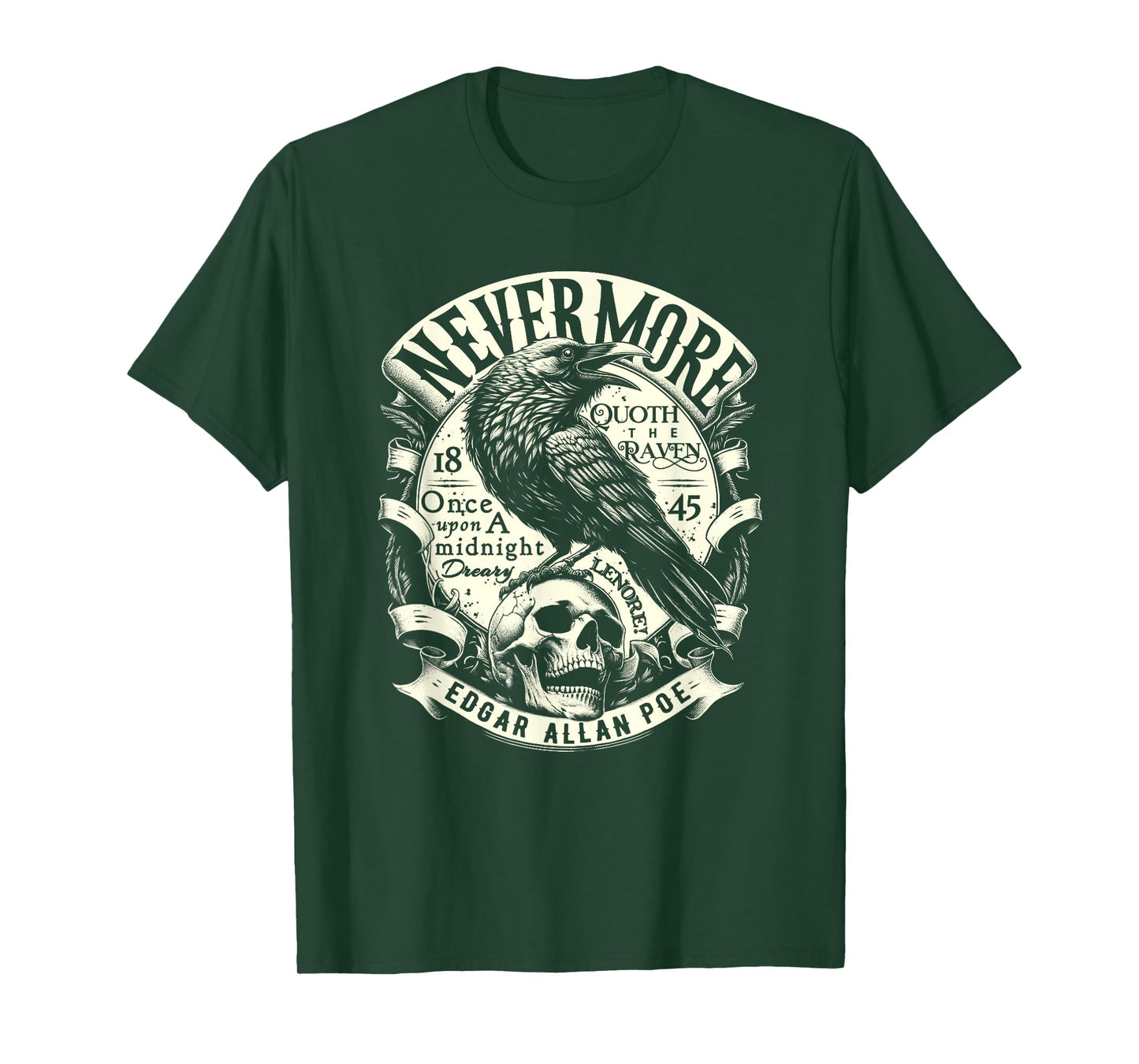 Edgar Allan Poe Nevermore Quoth The Raven T-Shirt