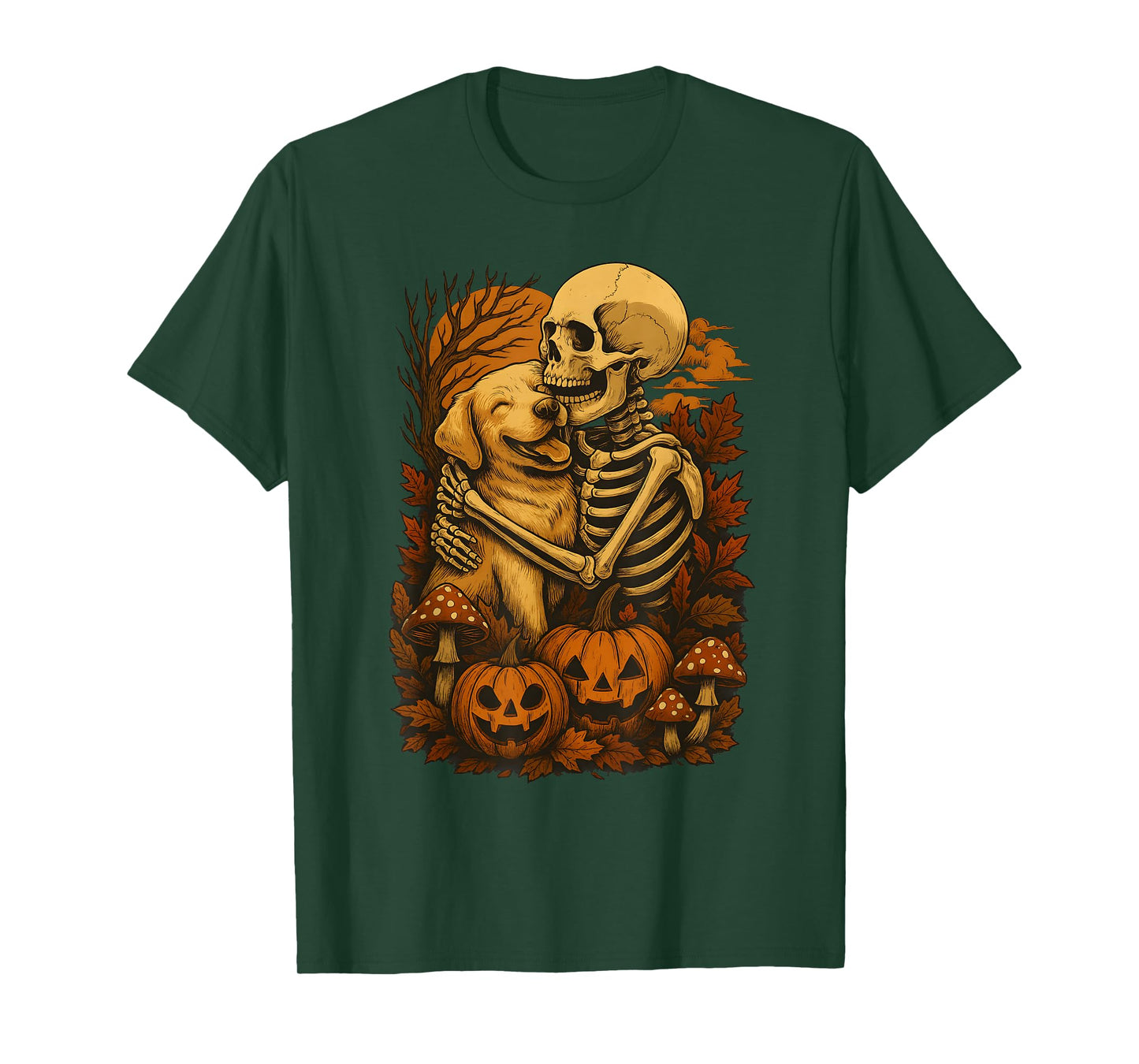 Skeleton Hugging Labrador Retriever T-Shirt
