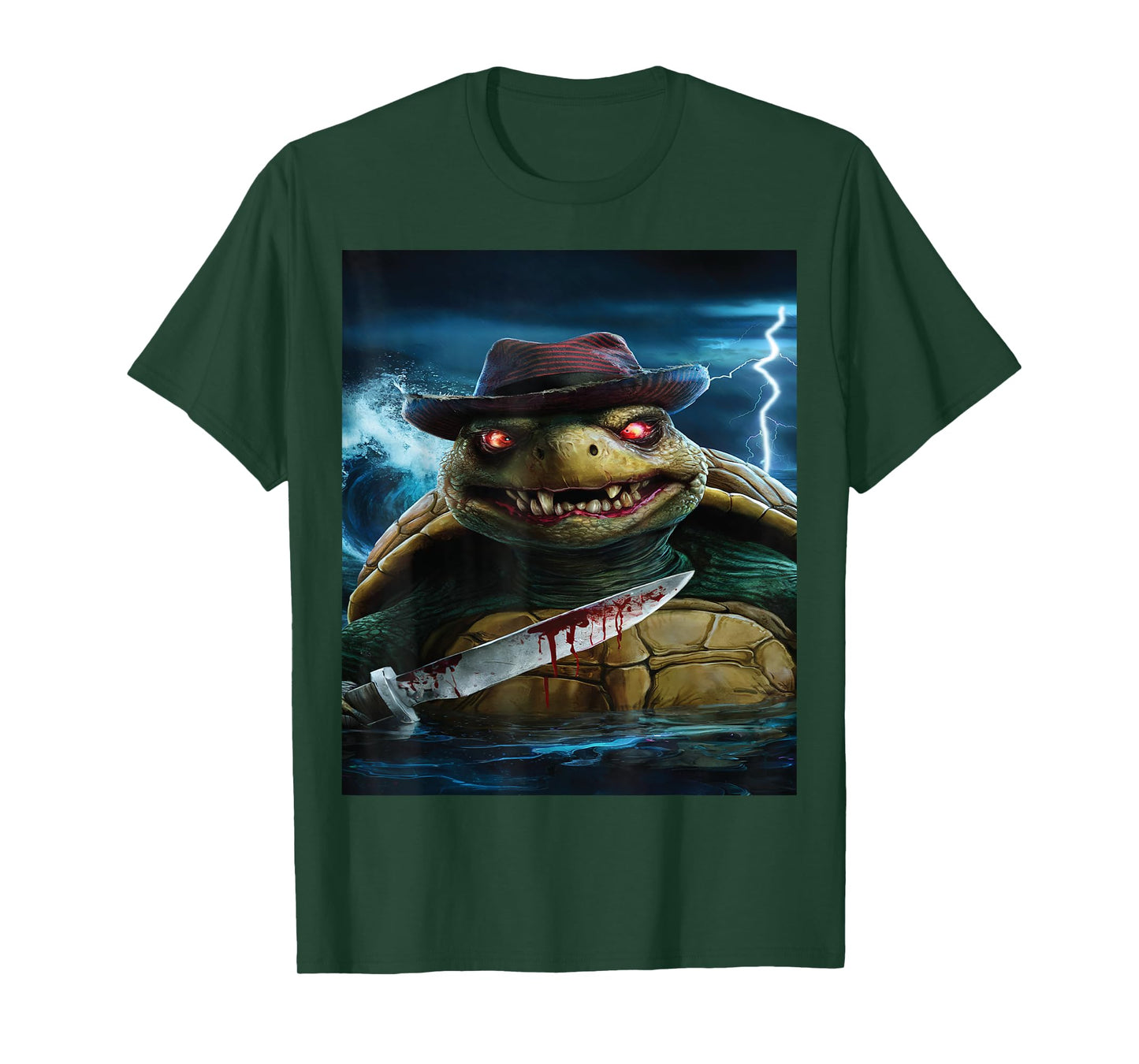 Creepy Scary Halloween Turtle T-Shirt