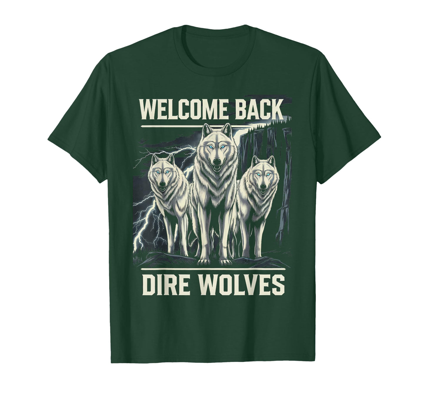 Dire Wolves Dire Wolf White Wolf Animal Dire Wolf T-Shirt