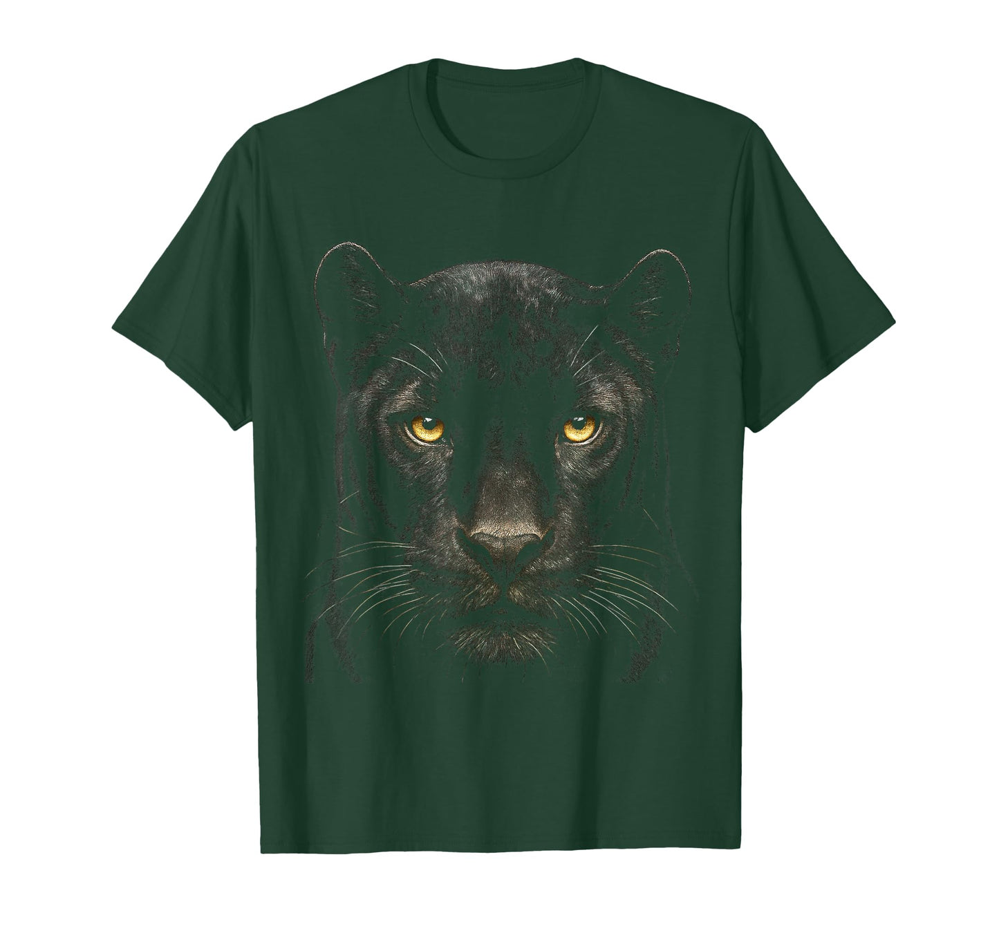 Black Panther Face Fierce Big Cat Wildlife Fan Tee T-Shirt