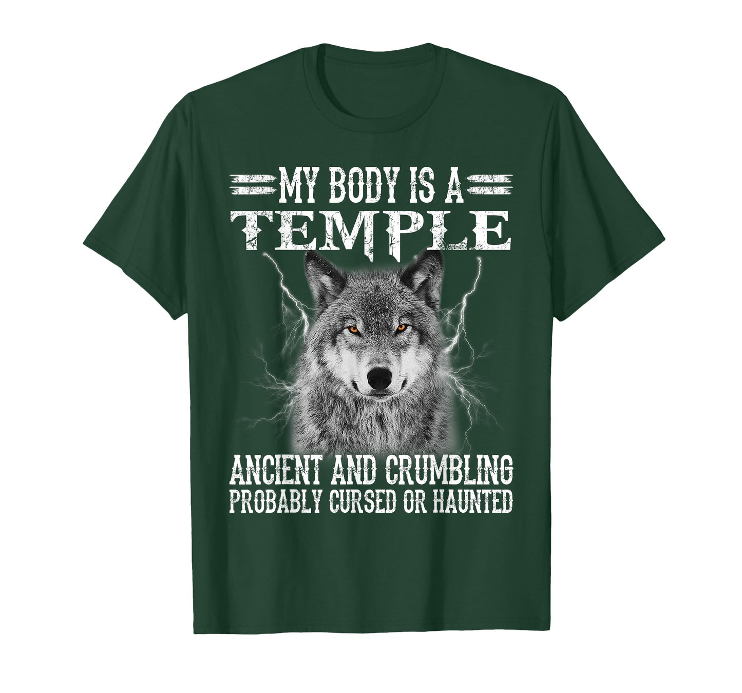 Wolf - My Body Is A Temple Ancient And Crumbling T-Shirt