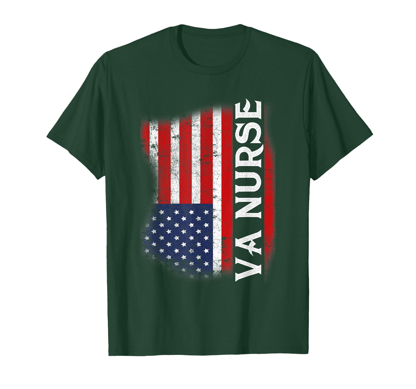 Veteran American USA Flag VA Nurse T-Shirt for Women Men