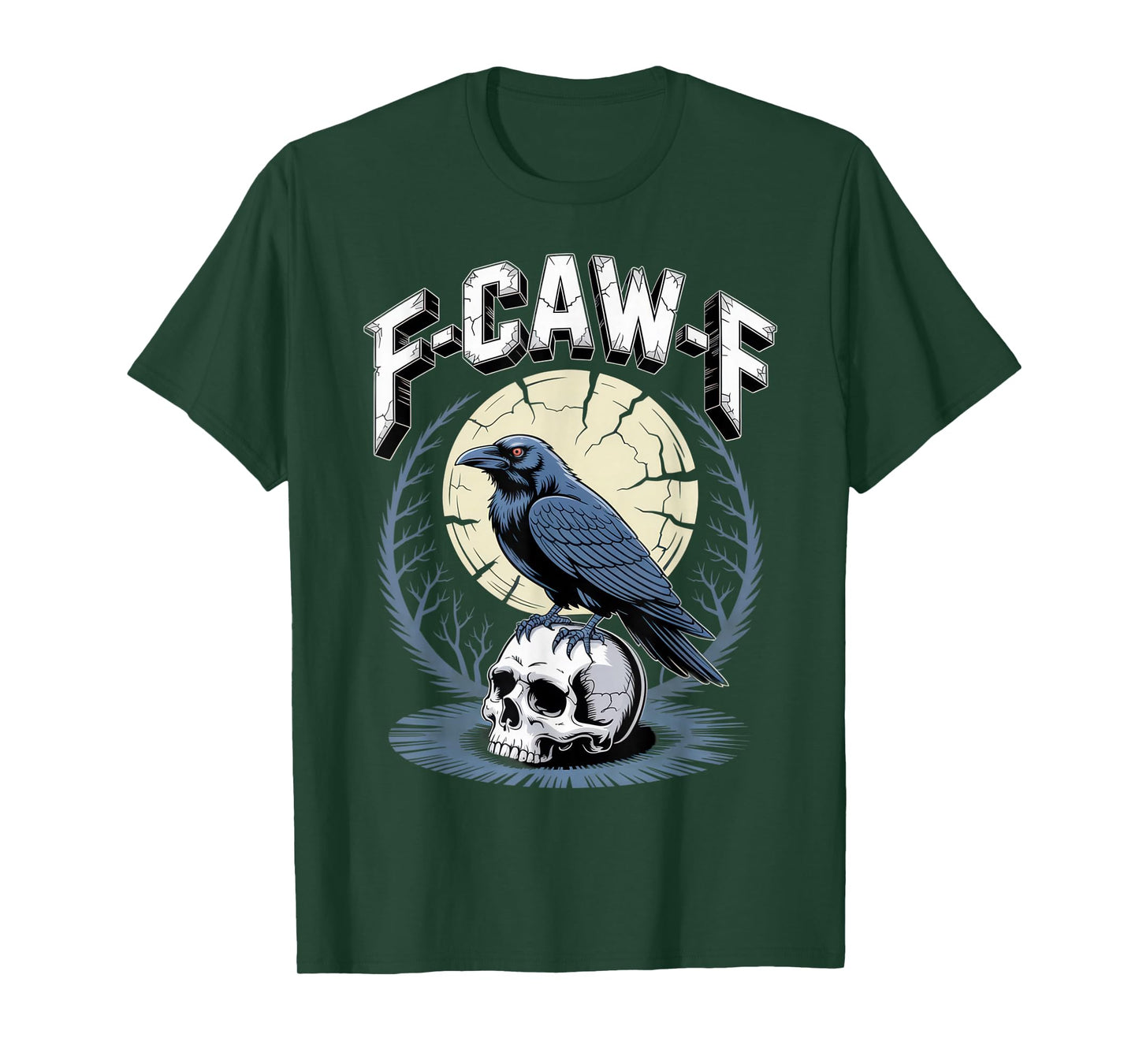F-CAW-F Raven Lovers Gothic Style Halloween Vibe T-Shirt