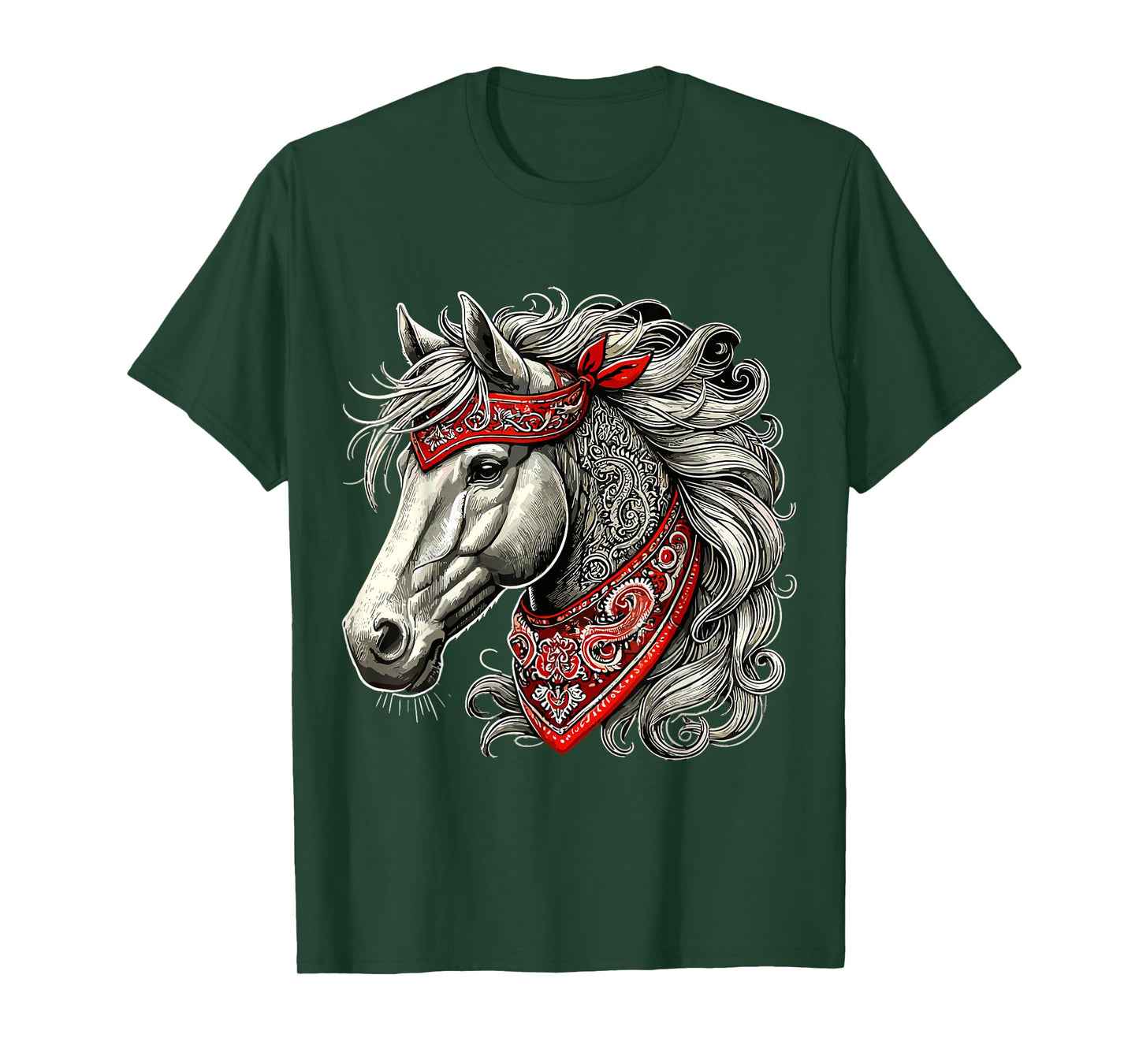 Horse with Bandana T-Shirt