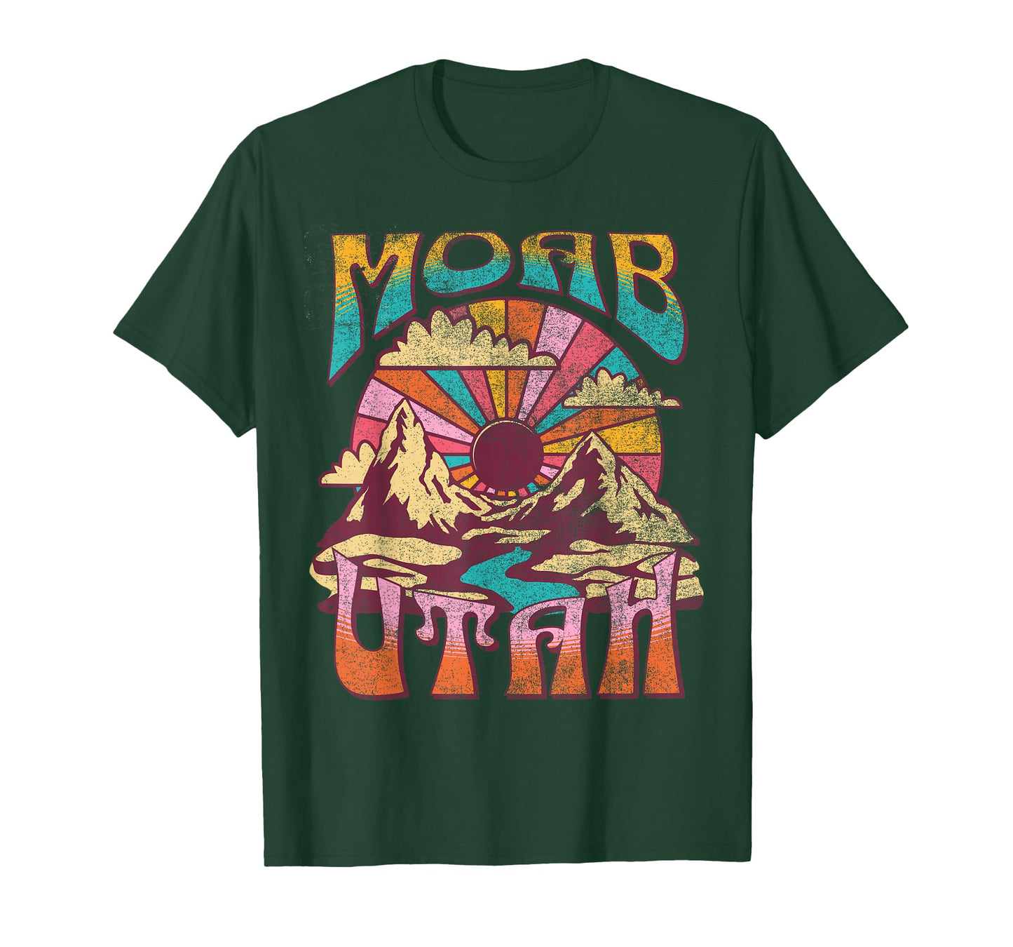 Moab Utah Nature Hiking Mountains Outdoors Vintage T-Shirt