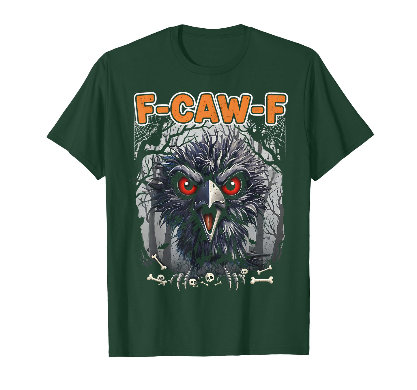 F-Caw-F Black Crow Black Bird Funny Crow F-Caw-F T-Shirt
