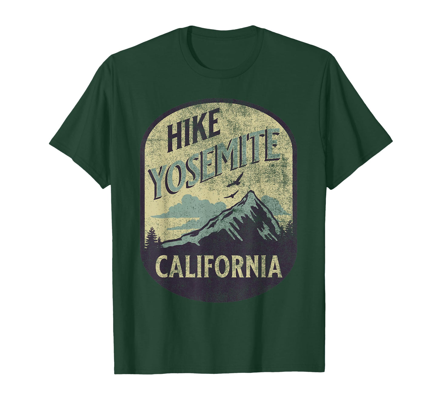 Yosemite California Nature Hike Mountain Outdoors Vintage T-Shirt