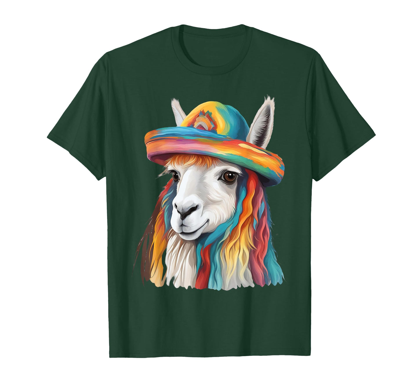 Cute Llama Costume Cotopaxi National Park Alpaca Ecuador T-Shirt
