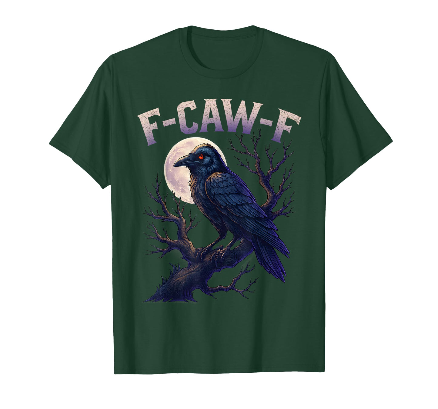 F-Caw-F Black Crow Black Bird Funny Crow F-Caw-F T-Shirt