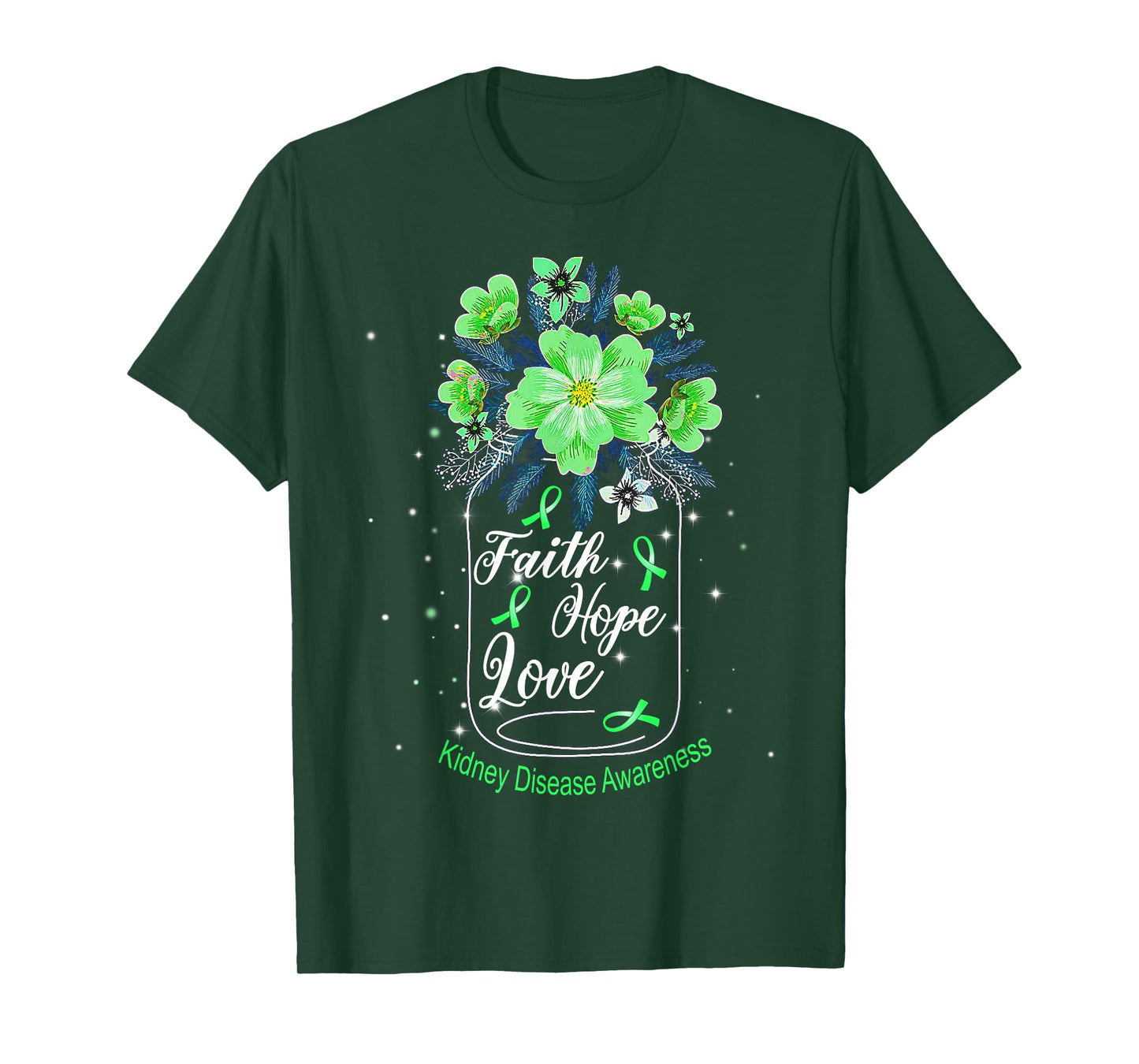 Faith Hope Love Kidney Disease Awareness T-shirt T-Shirt