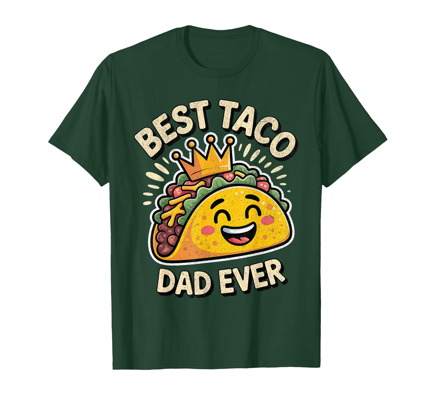 Best Taco Dad Ever Funny Taco Design for National Taco Day T-Shirt