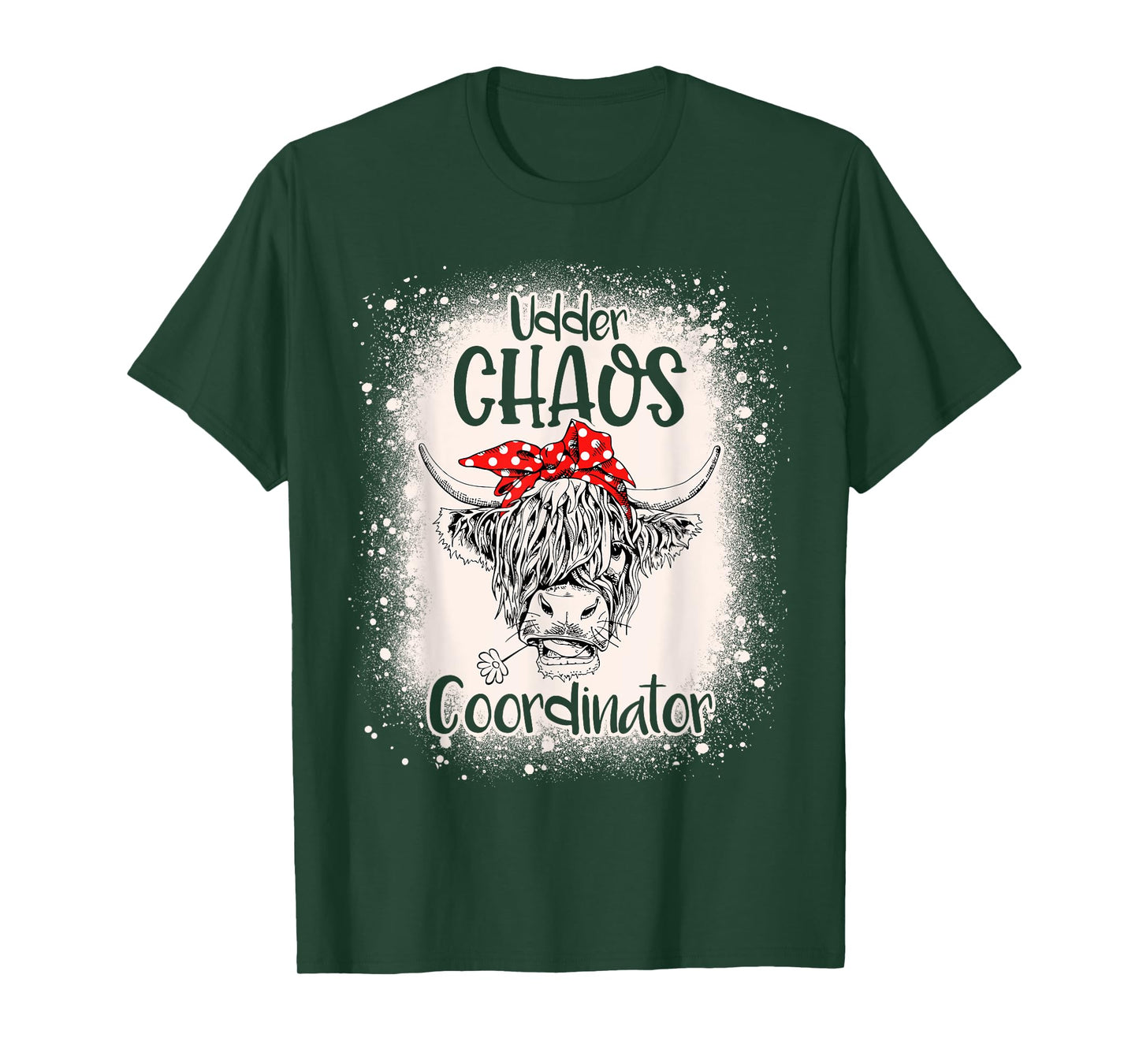 Funny Heifer Bleached Chaos Coordinator Teachers Boss Women T-Shirt