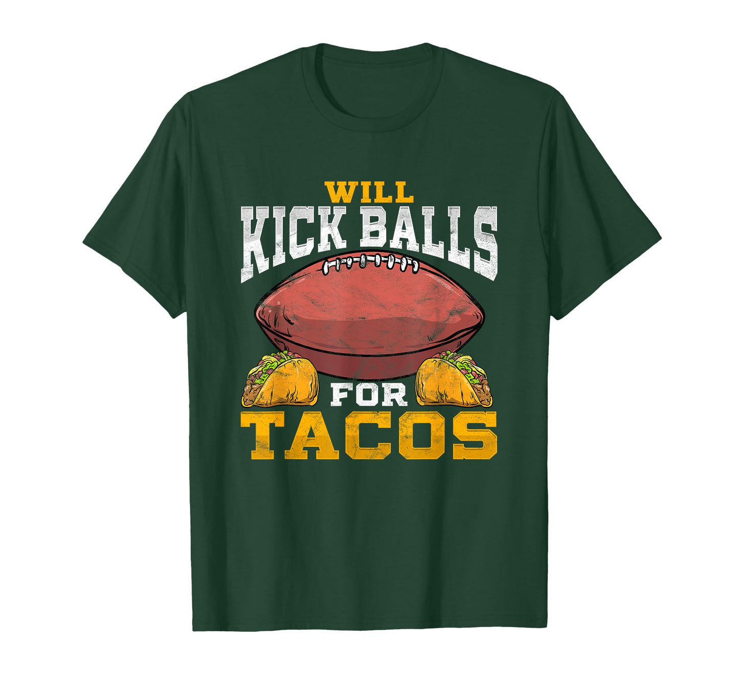 Funny Football Kicker Punter Player Distressed T-Shirt