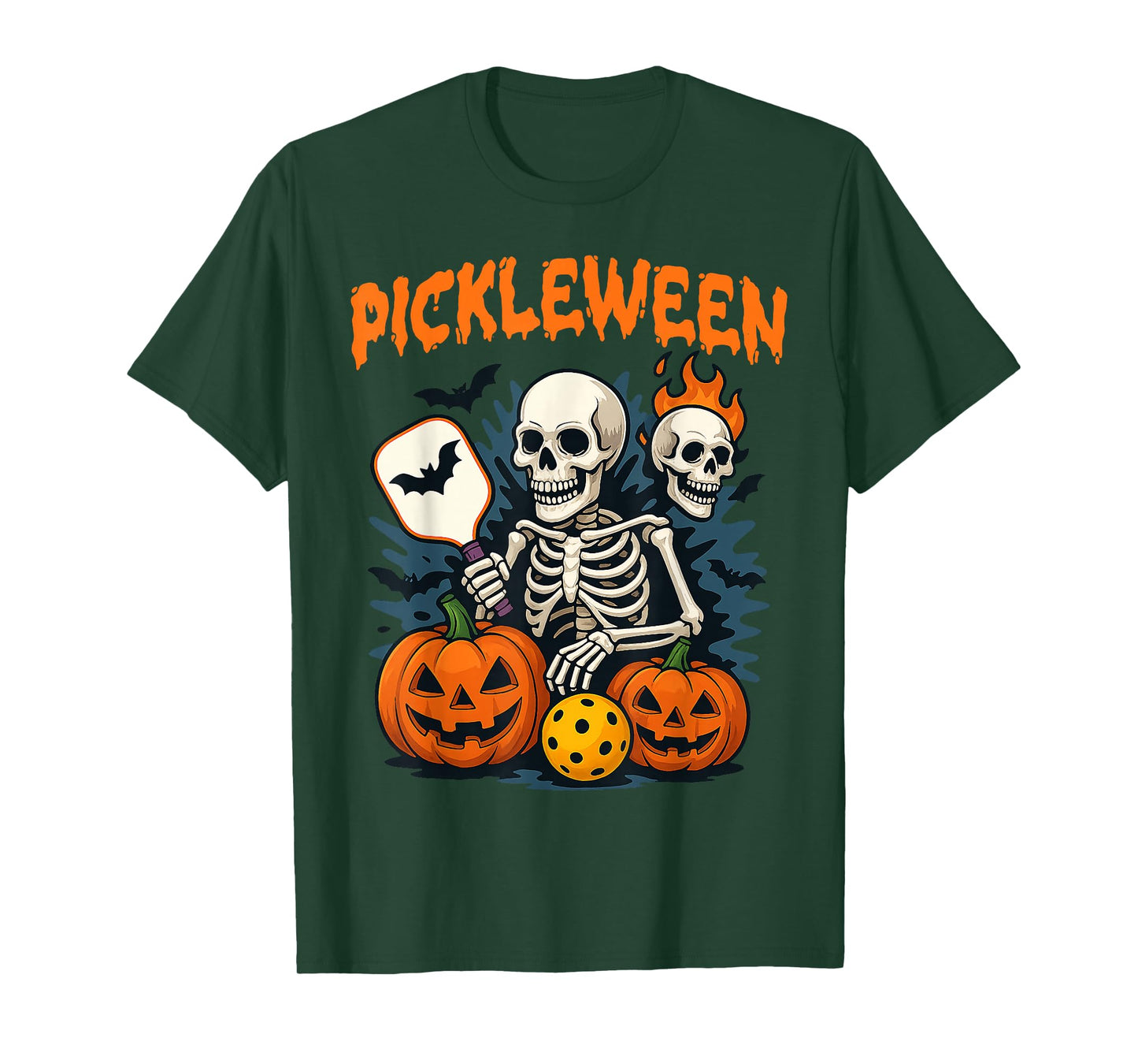 Pickleween Funny Halloween Enthusiasts Spooky Party T-Shirt