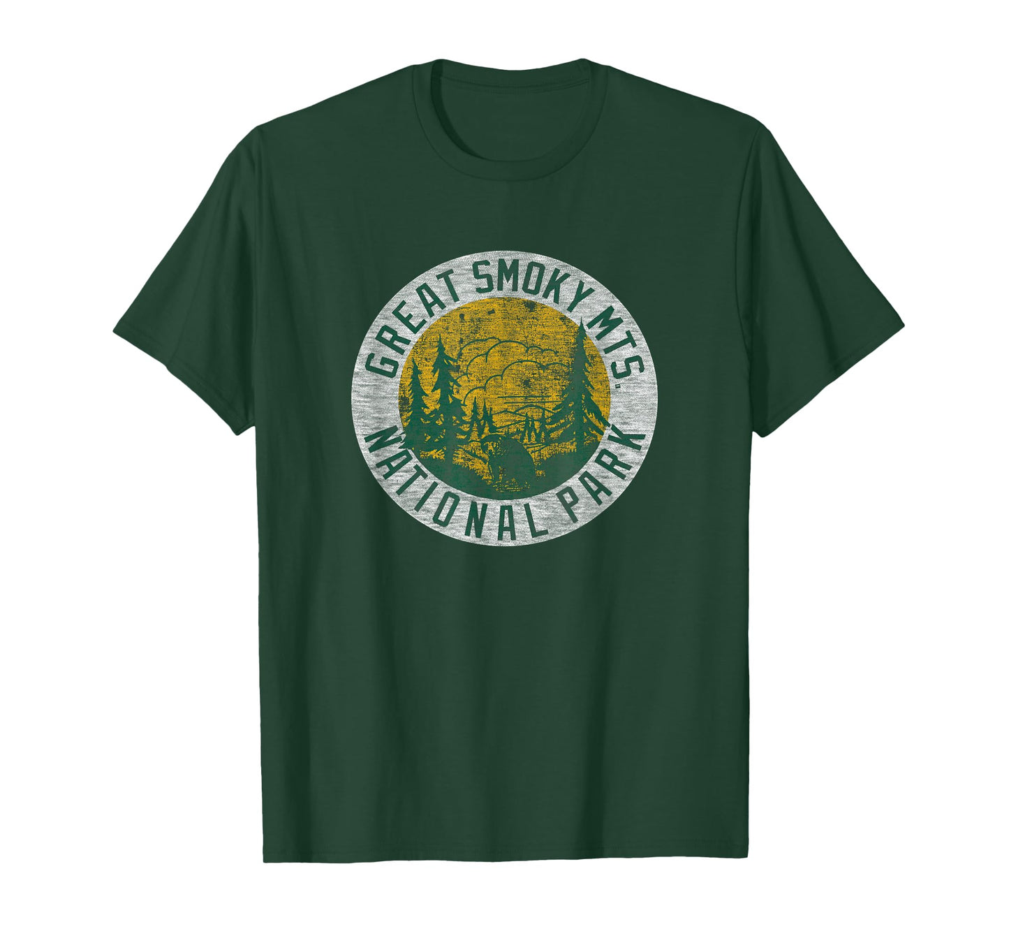 Great Smoky Mountains National Park Vintage Pine Trees T-Shirt