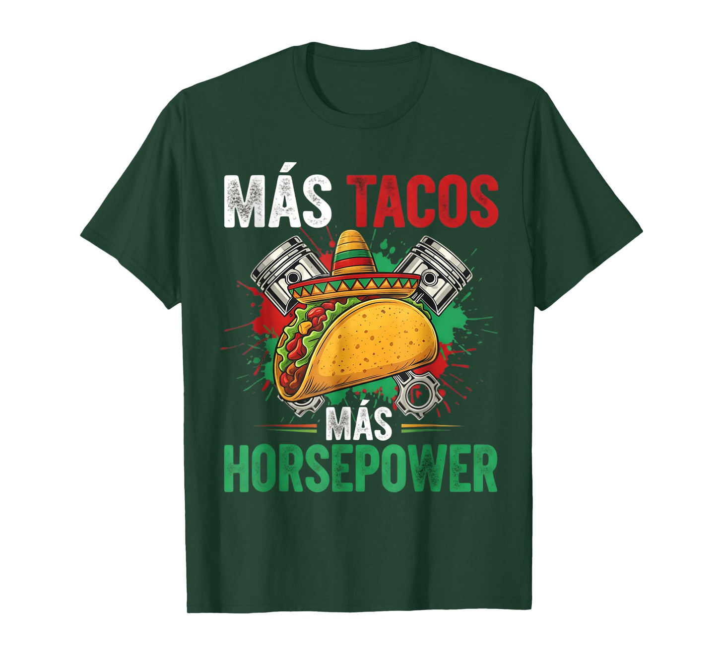 Mechanic Work Car Guy Garage Tuning Piston Engine Mexican T-Shirt