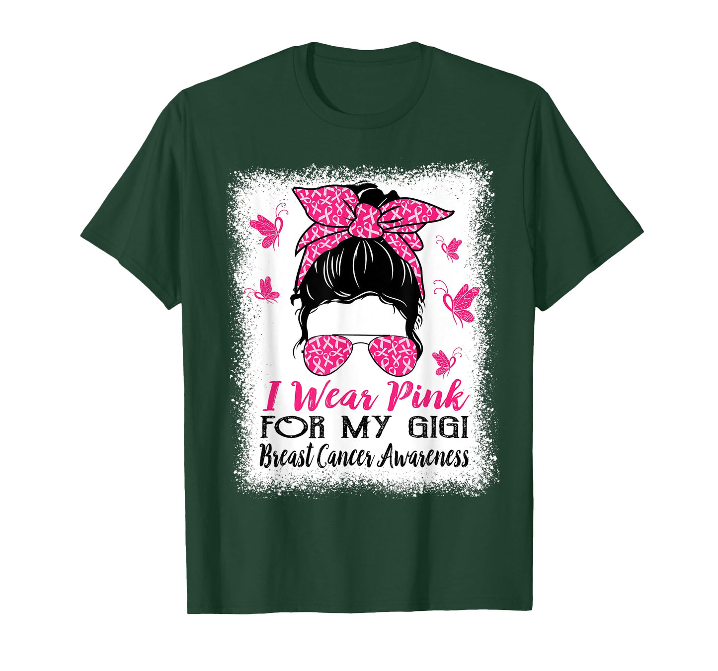 I Wear Pink for My Gigi Breast Cancer Awareness T-Shirt