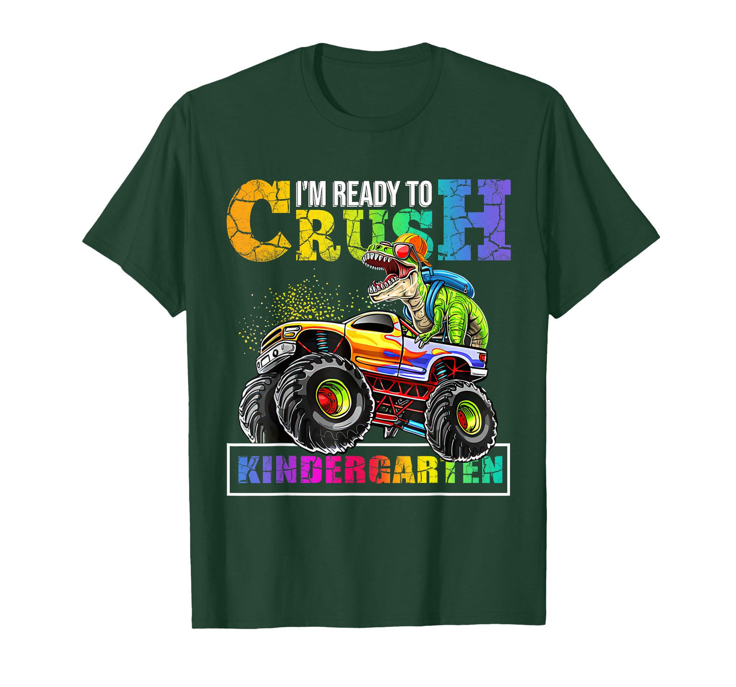 Back To School Boy Dinosaur I'm Ready To Crush Kindergarten T-Shirt