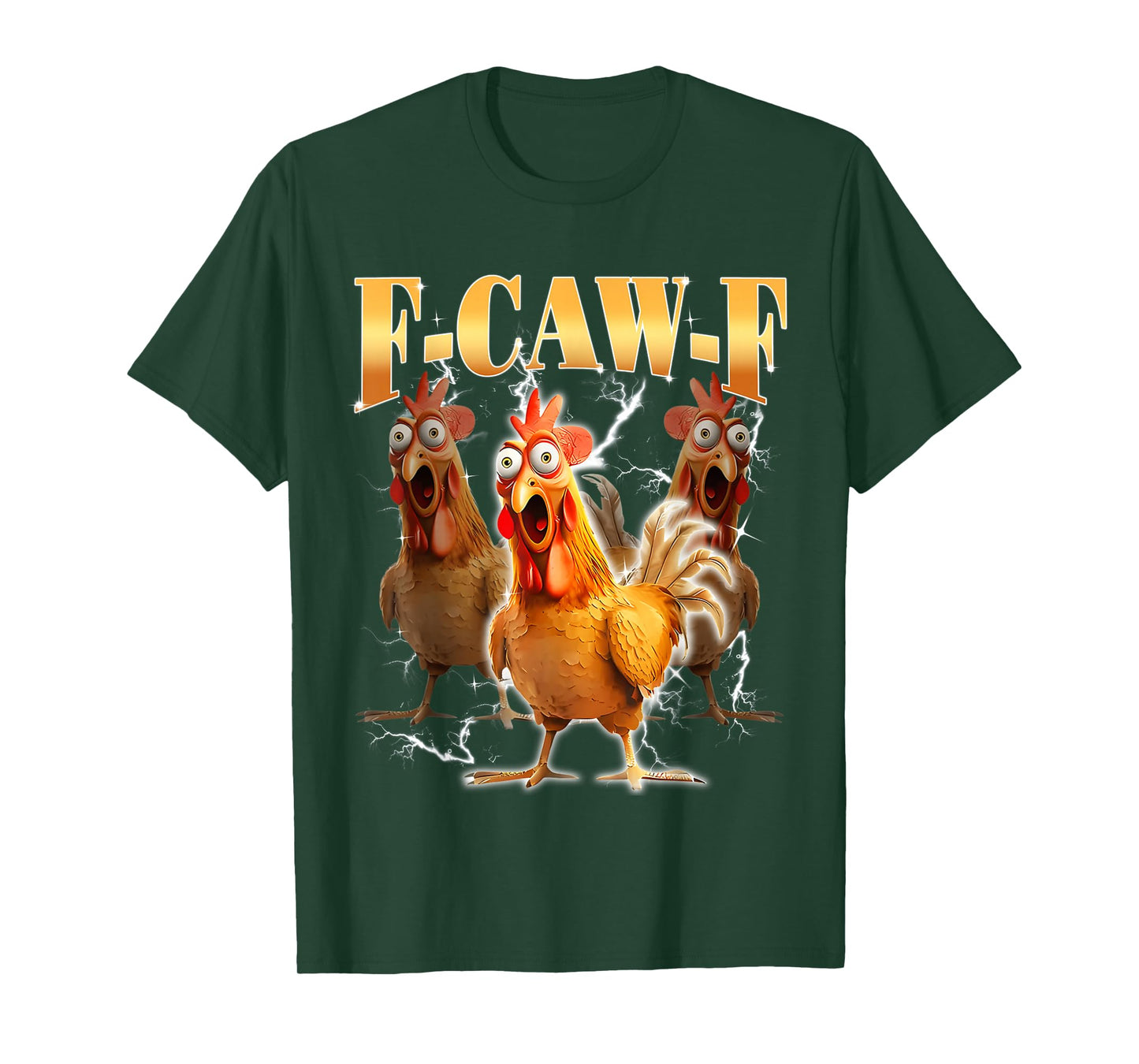 Funny F-caw-f Rooster Funny Chicken Fcawf Bootleg T-Shirt