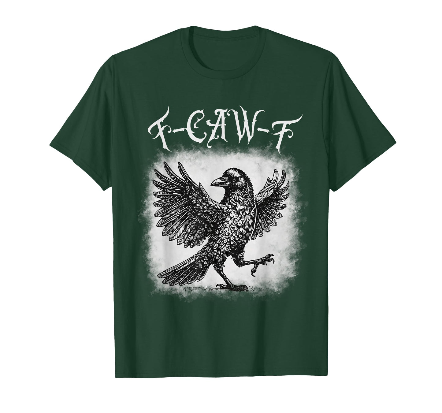 F-Caw-F Crow Funny Vintage Gothic Bird T-Shirt