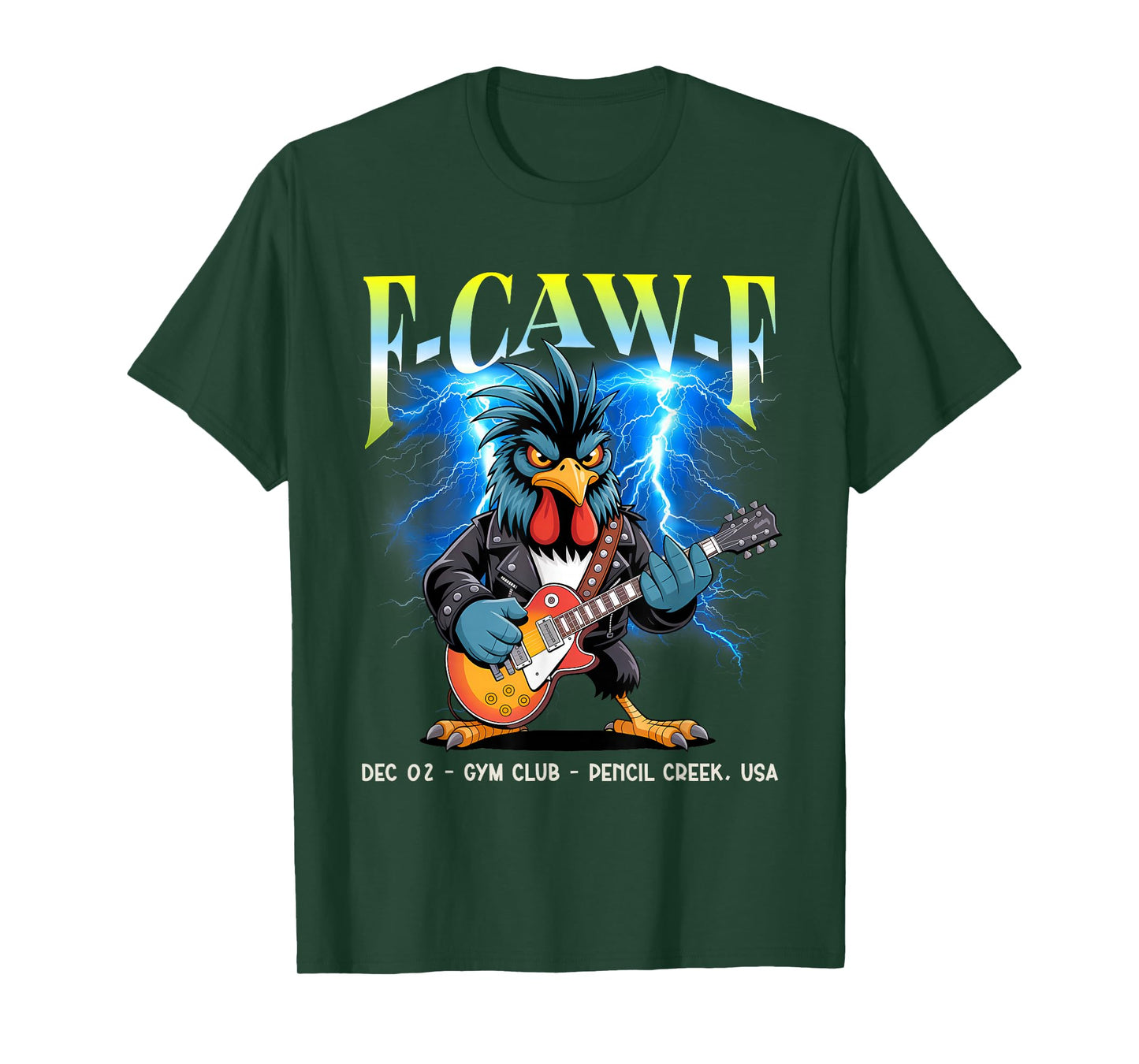 Rooster Punkrock Tour – Crazy Chicken Bootleg Concert T-Shirt