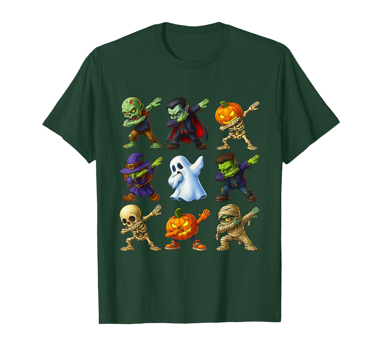Funny Trick or Treat Dabbing Skeleton Halloween Costume Kids T-Shirt