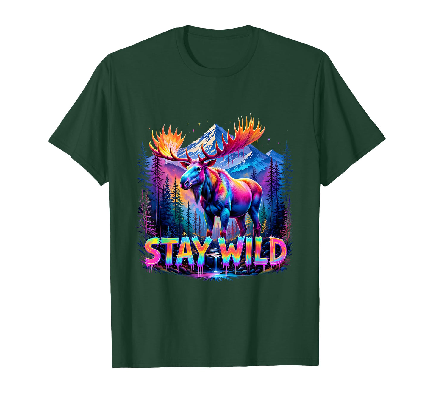 Nature Adventure Stay Wild Team Wilderness Bear Mountain T-Shirt