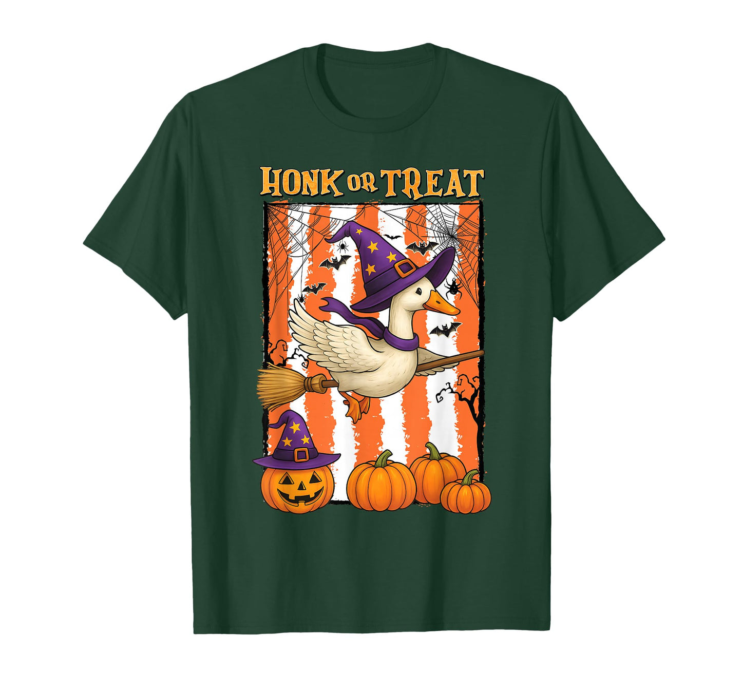 Honk Or Treat Funny Spooky Goose Halloween Costume Kids Boys T-Shirt