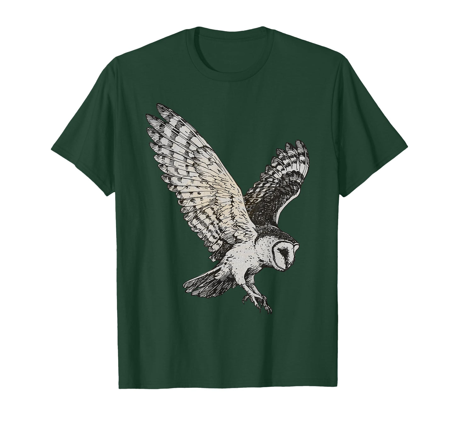 Vintage Aesthetic Nocturnal Birds Of Prey Night Flying Owl T-Shirt