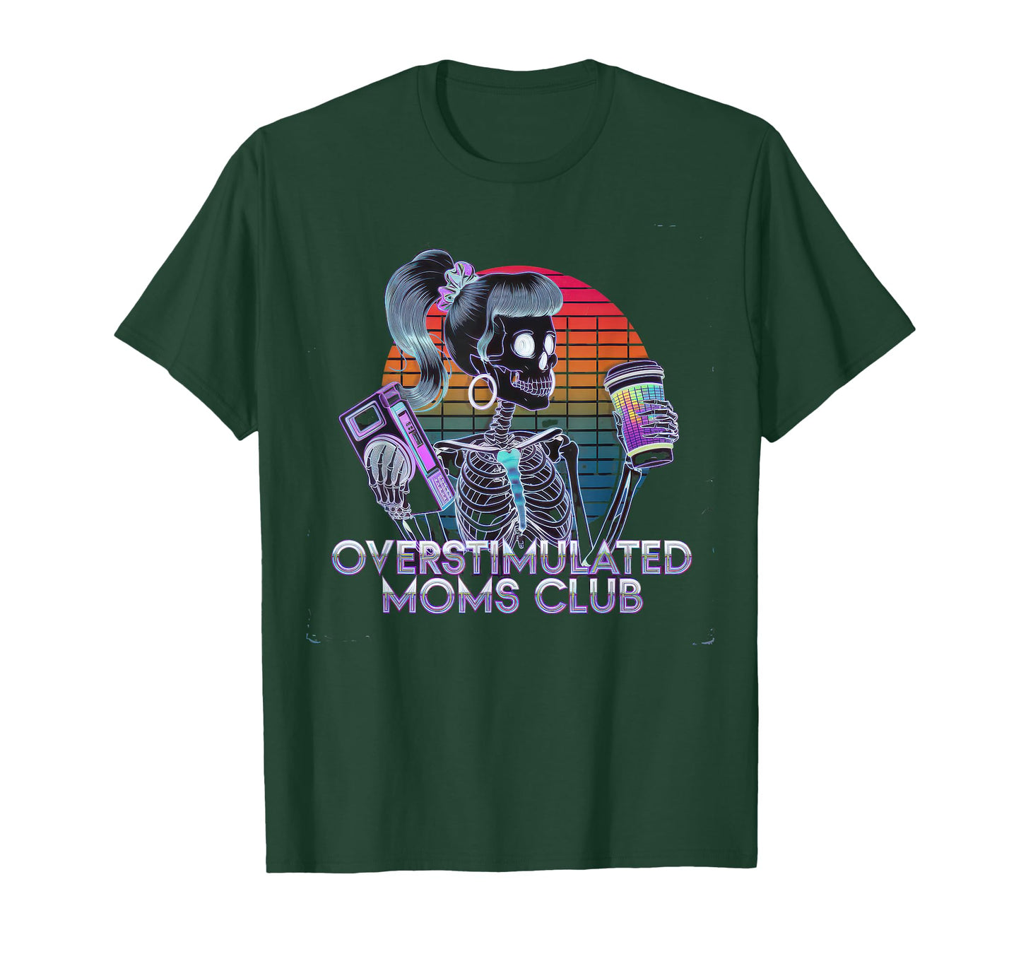 Overstimulated Moms Club Tshirt Mom Depression Mental Health T-Shirt