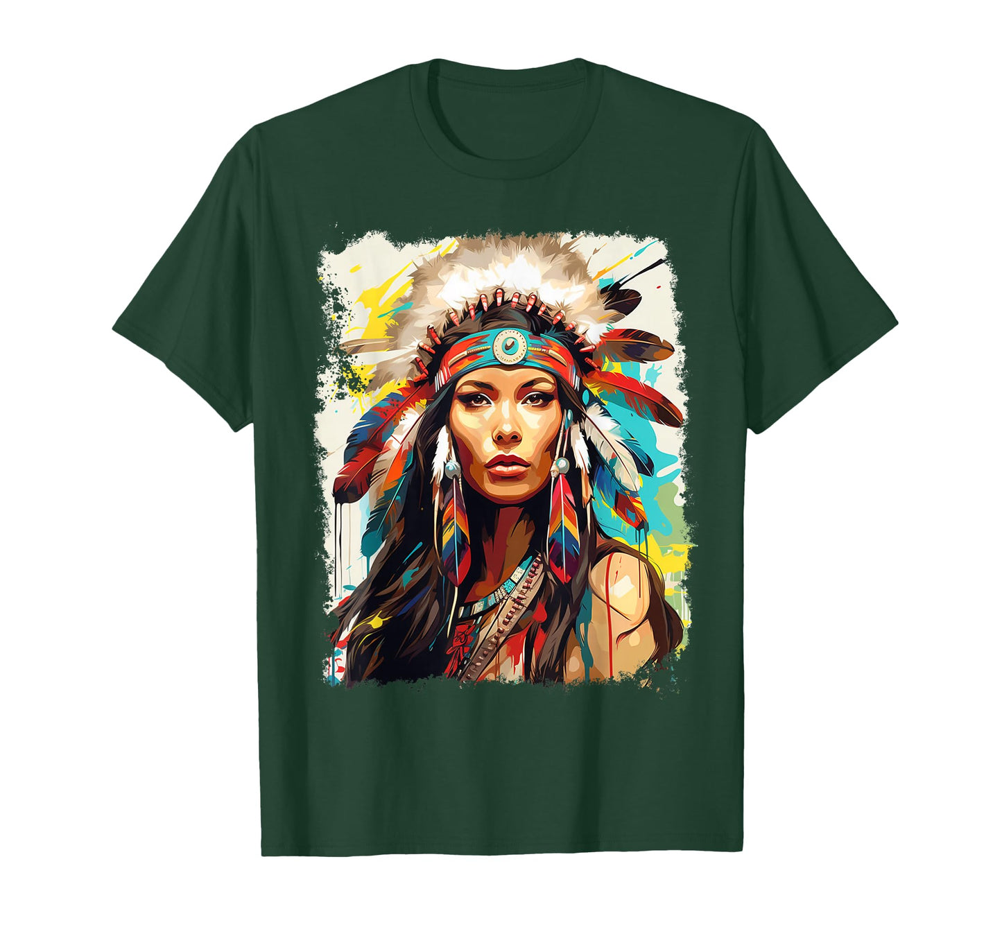 Native Indian Women T-Shirt